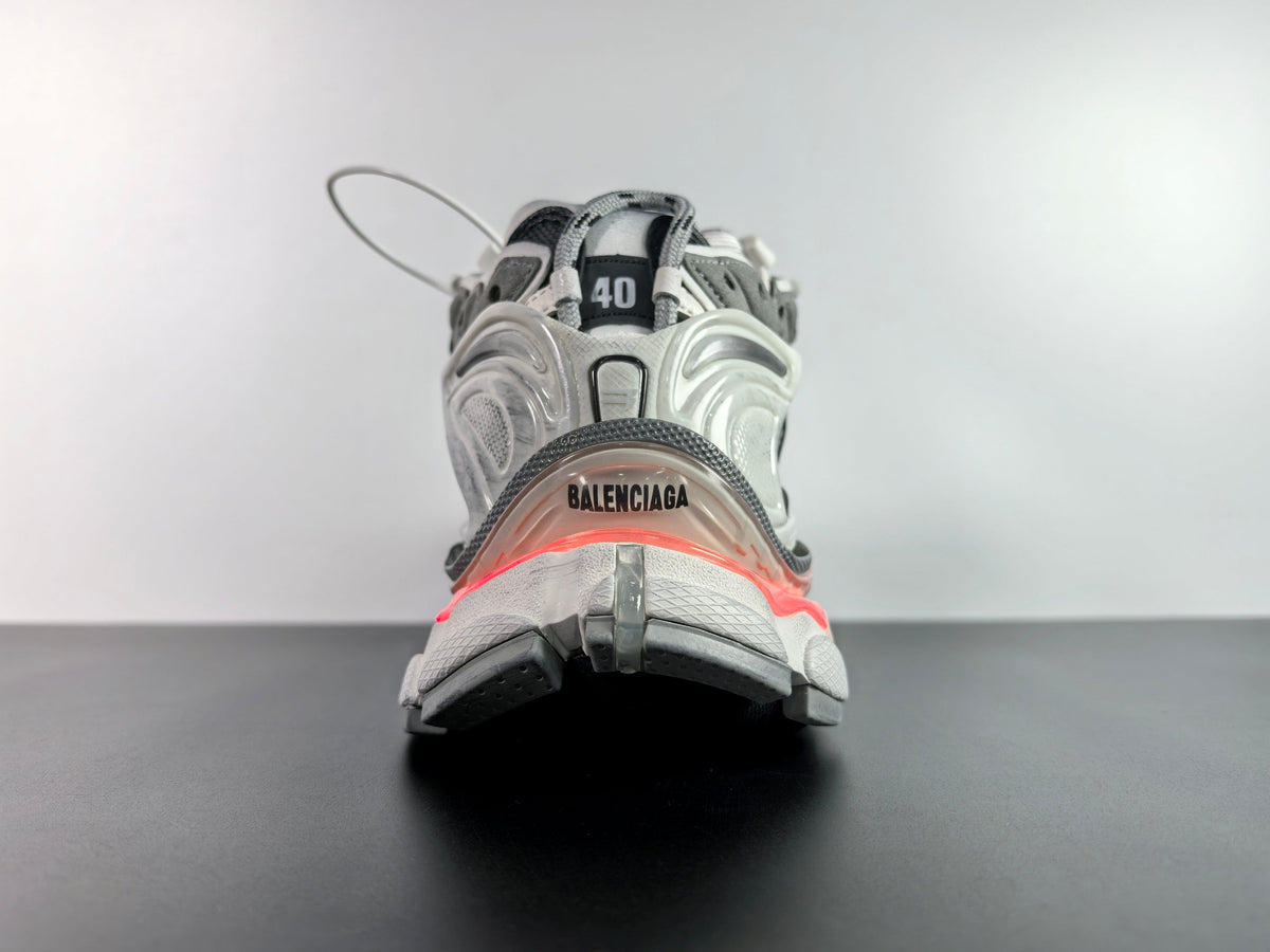 Balenciaga Triple S Sneaker – Triple White Leather & Mesh CUSTOM