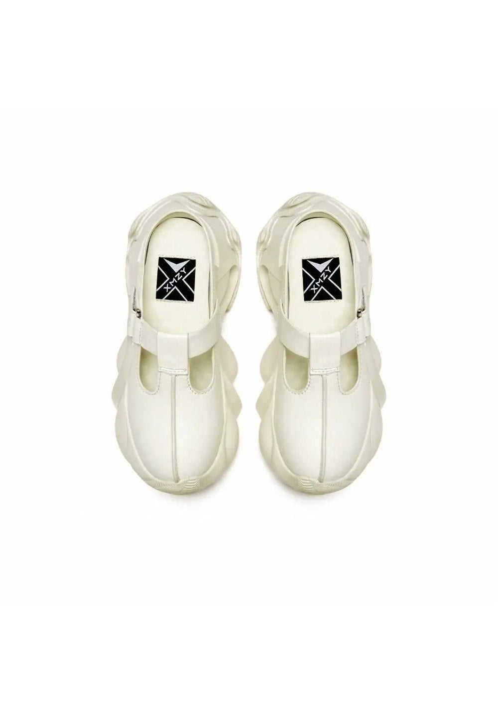 Black Platform Closed-Toe Slides - Skipkicks