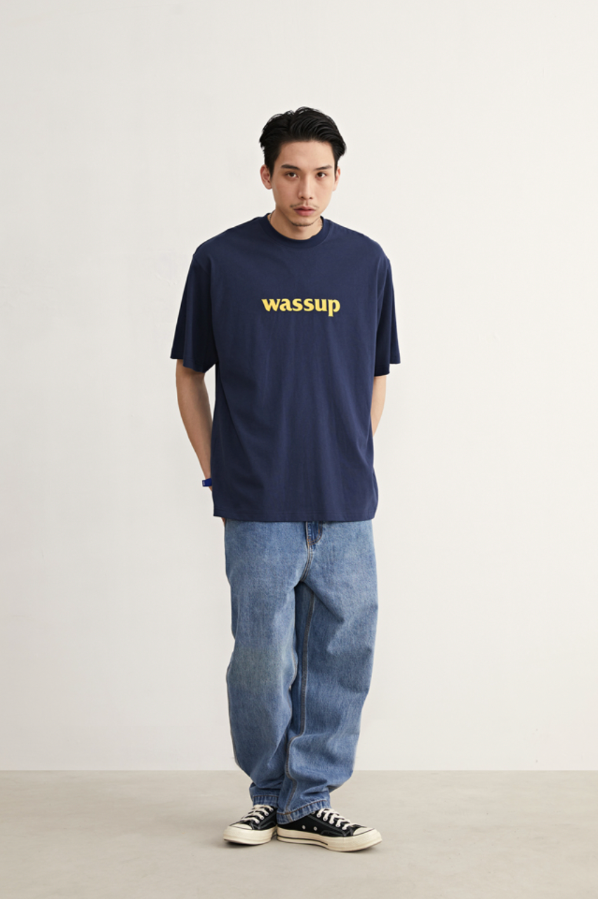 Bold Big Logo Print Basic Tee