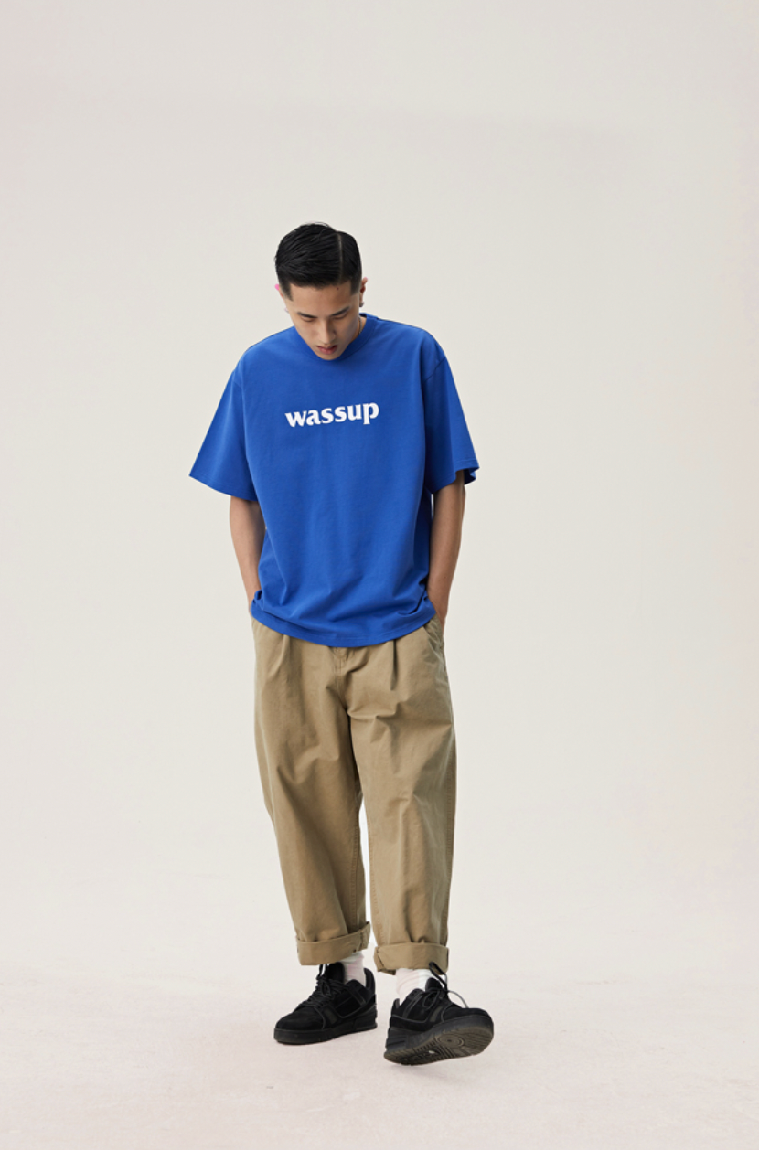 Bold Big Logo Print Basic Tee