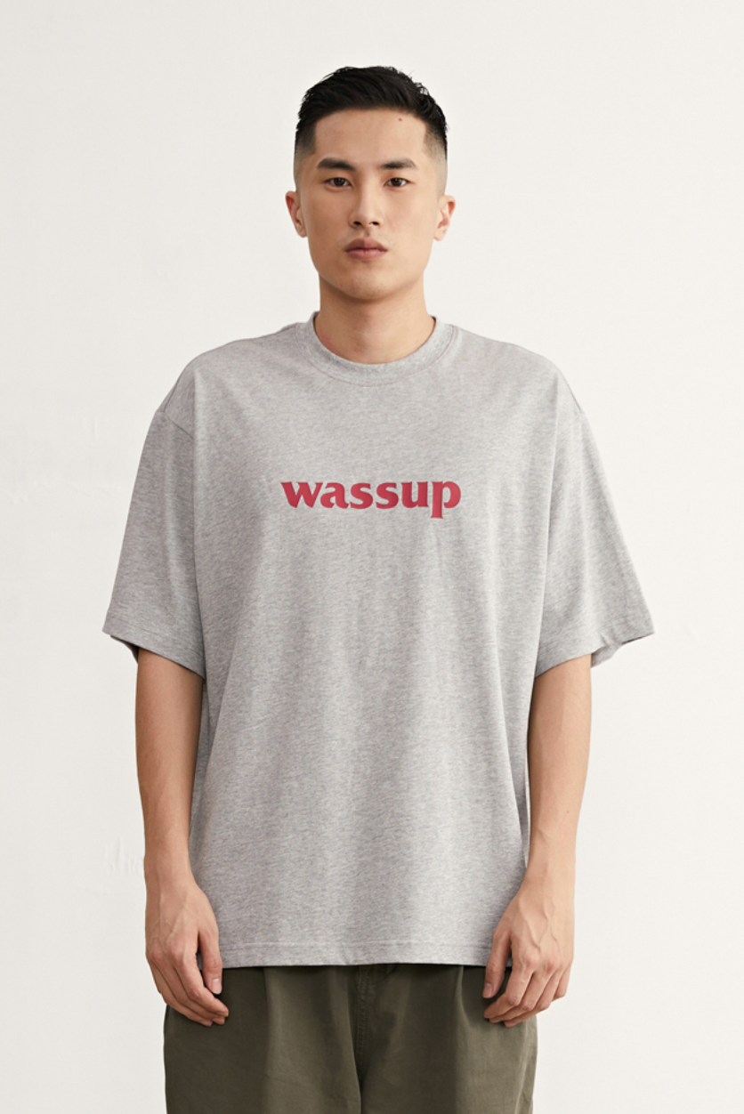 Bold Big Logo Print Basic Tee