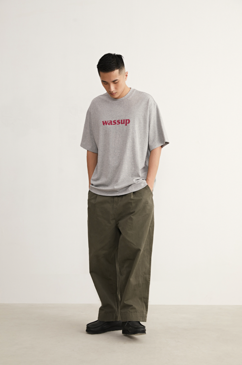 Bold Big Logo Print Basic Tee
