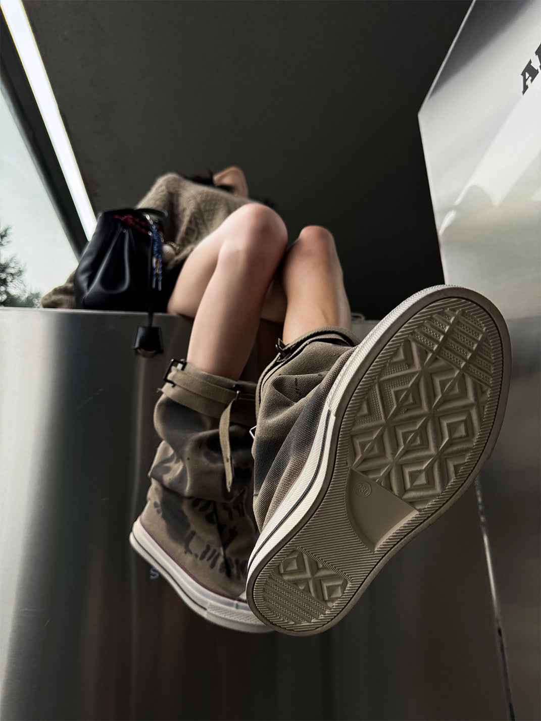 Desert Chunky Platform Lace-Up Tall Boots