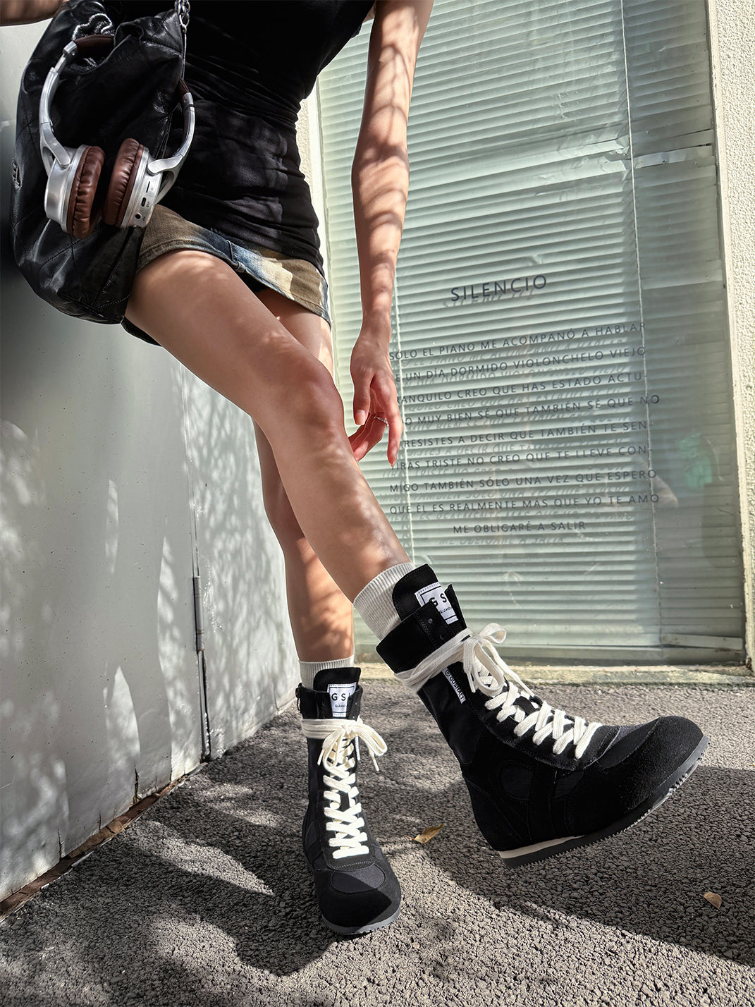 Black Knockout Hybrid Boxing Trainer Boots - Skipkicks