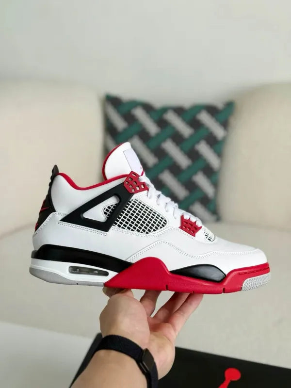 Air Jordan 4 Retro Sneakers – Fire Red Edition