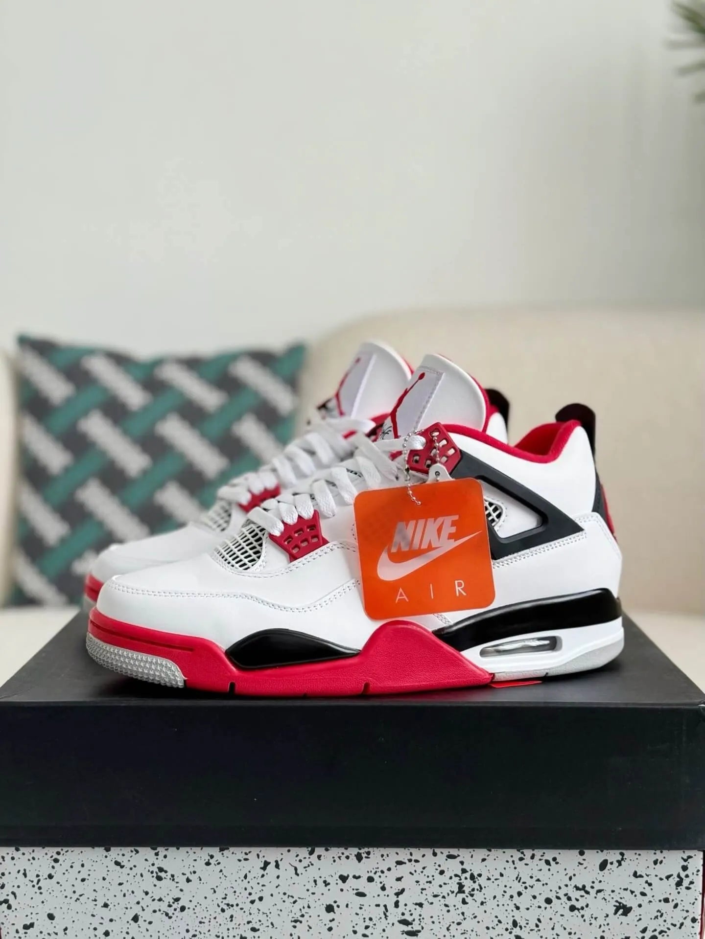 Air Jordan 4 Retro Sneakers – Fire Red Edition