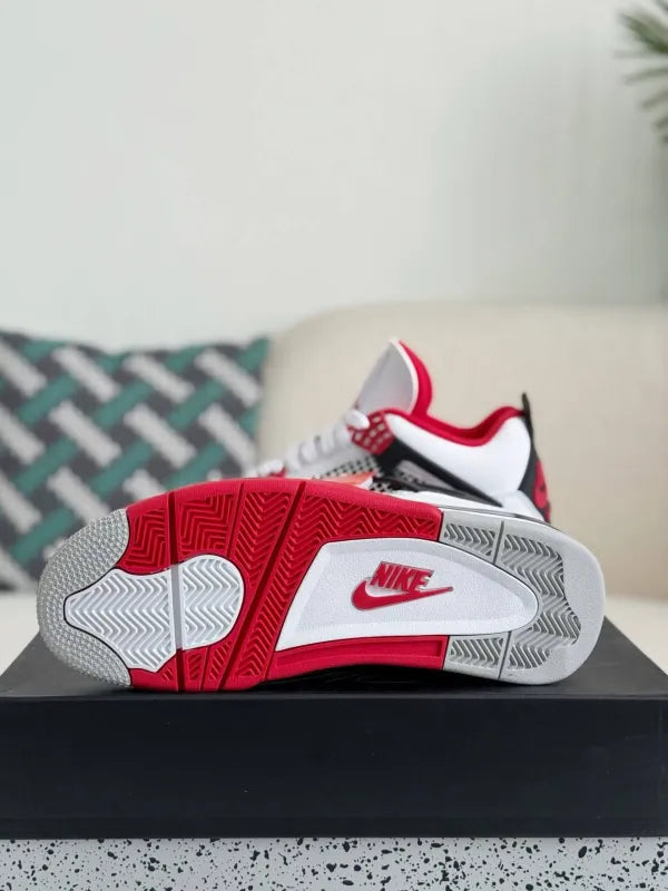 Air Jordan 4 Retro Sneakers – Fire Red Edition