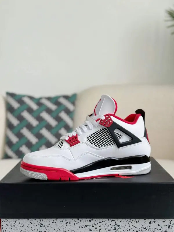 Air Jordan 4 Retro Sneakers – Fire Red Edition