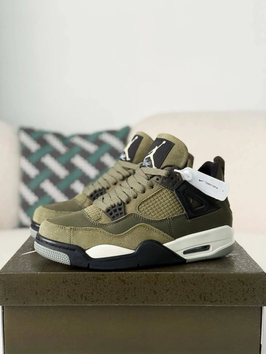 Air Jordan 4 Retro Sneakers - Elevate Your Style with Medium Olive