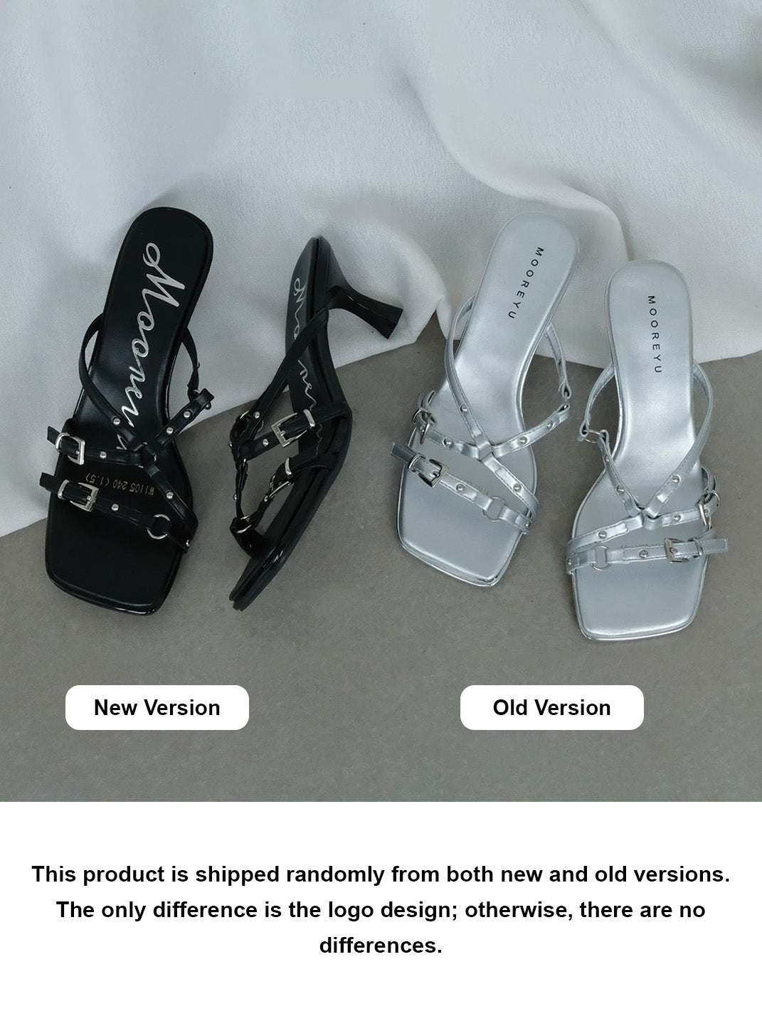 Black Open-Toe Heeled Sandals - Skipkicks