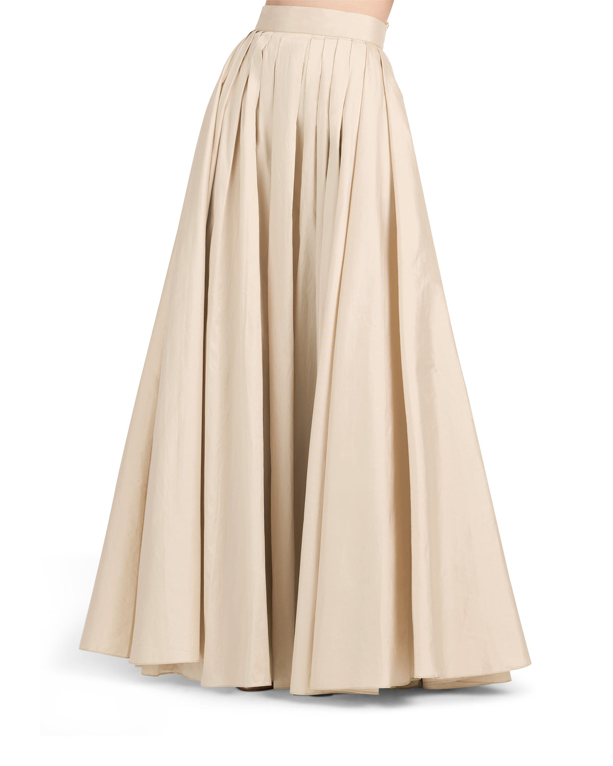 Soft Taffeta Ballgown Skirt In Champagne