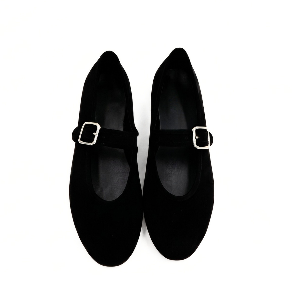 Ashley Suede Mary Jane Flats