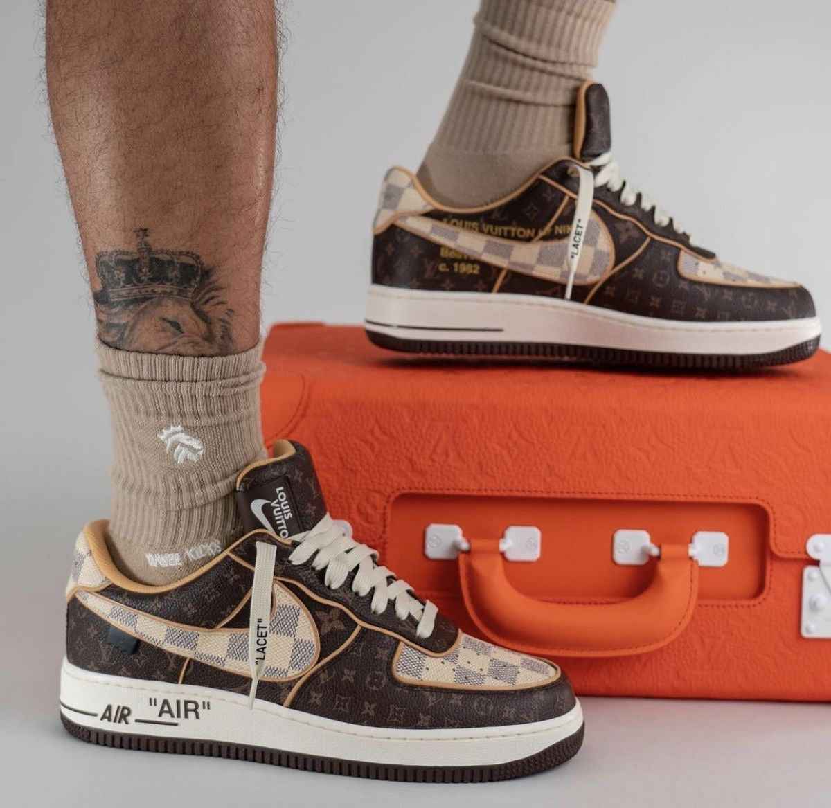 Monogram Air Force 1 Low 07 - Luxury Sneakers