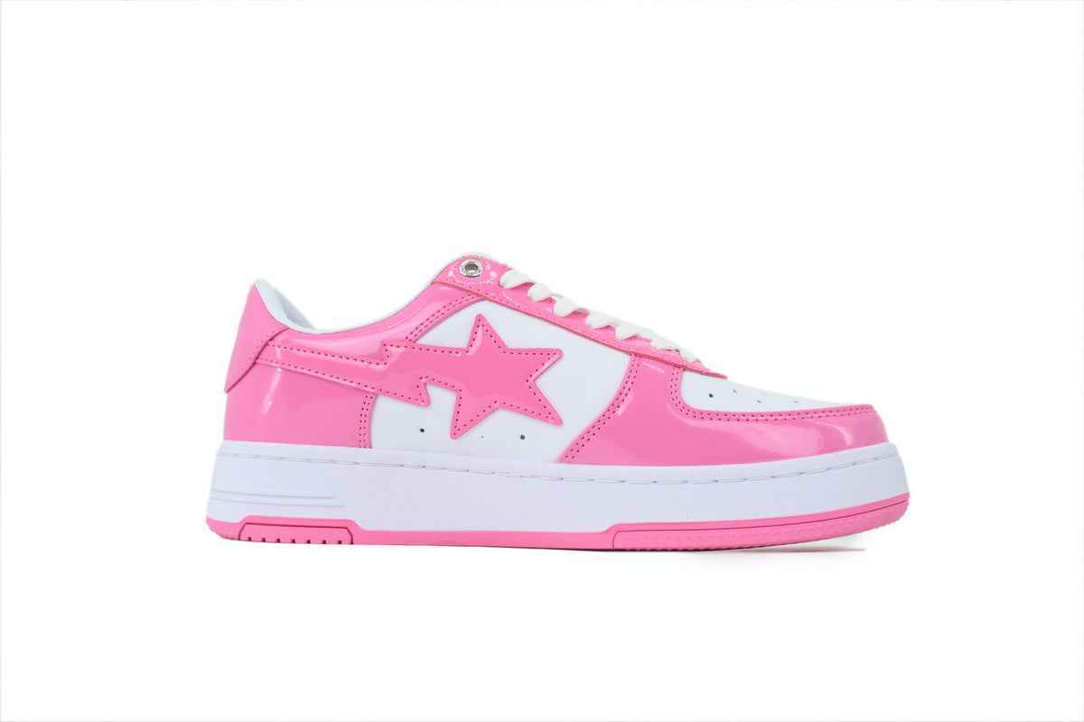 BATHING APE Peach Red/ White