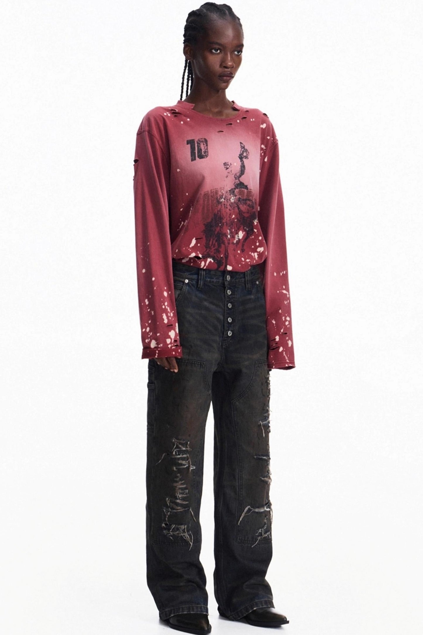 Men's Vintage Ink Long-Sleeve T-Shirt