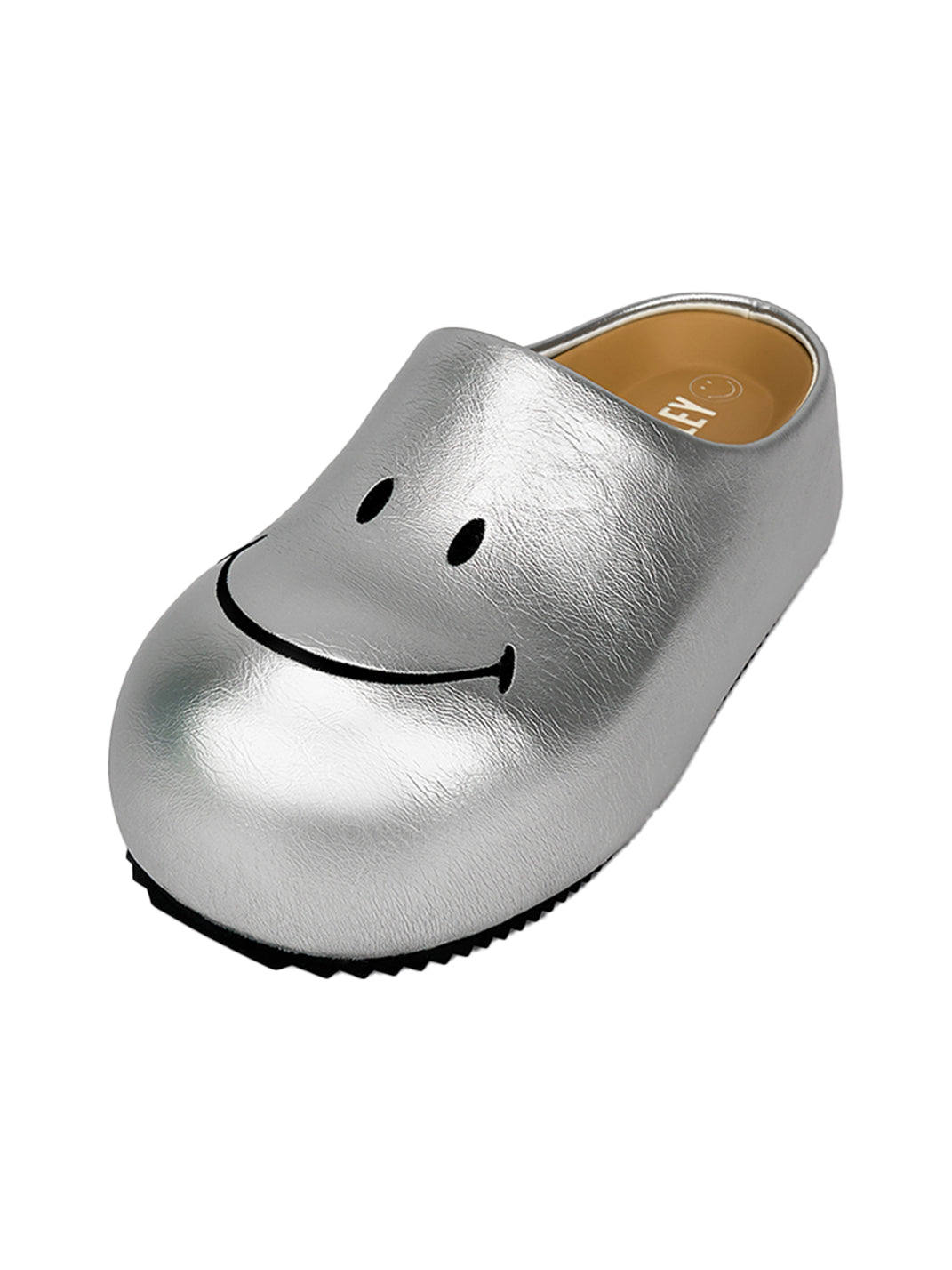 Silver Chunky Slip-On Mule Sandals - Skipkicks