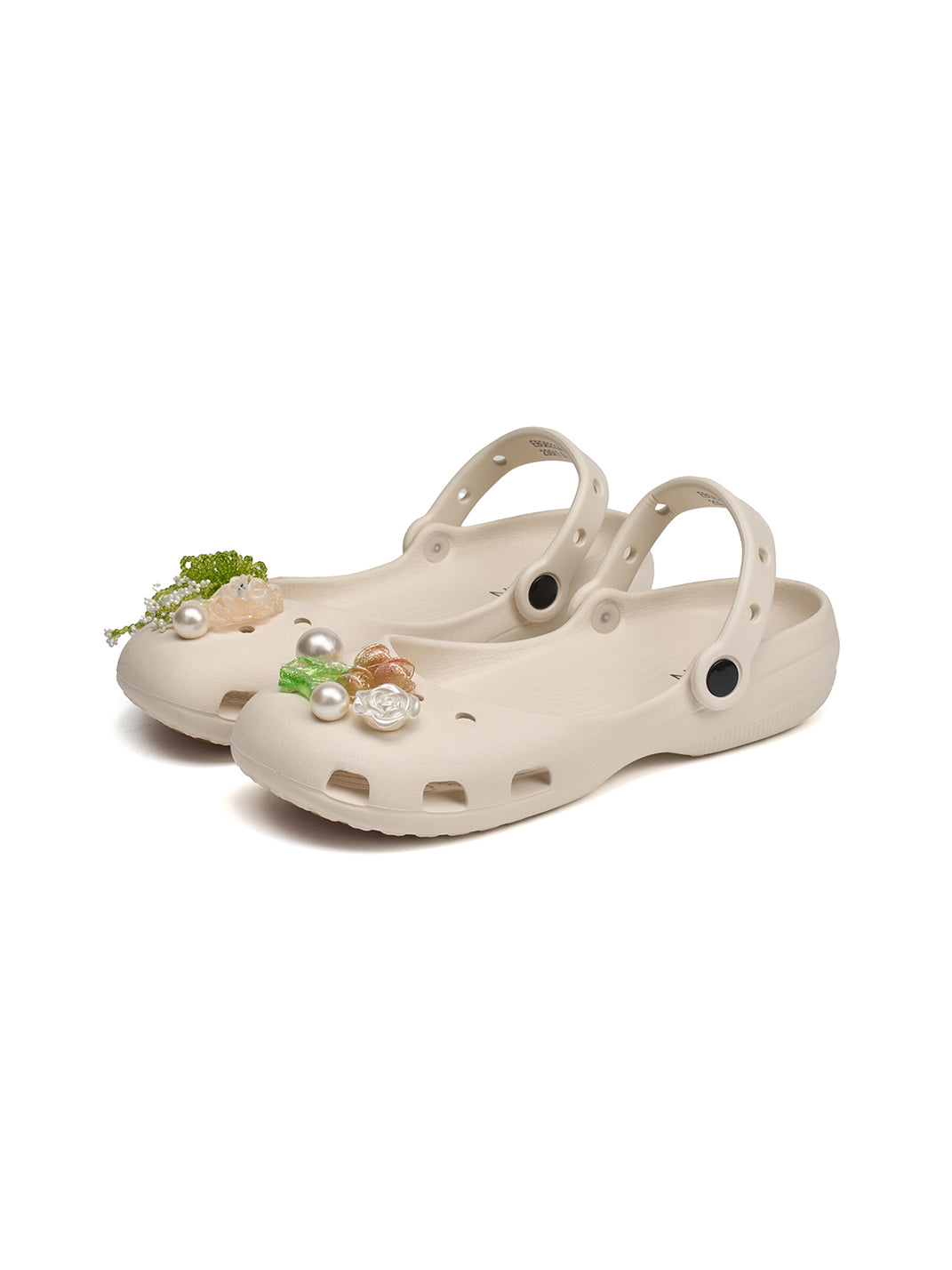 Mary Jane Style Breathable Slide Sandals-Beige - Skipkicks