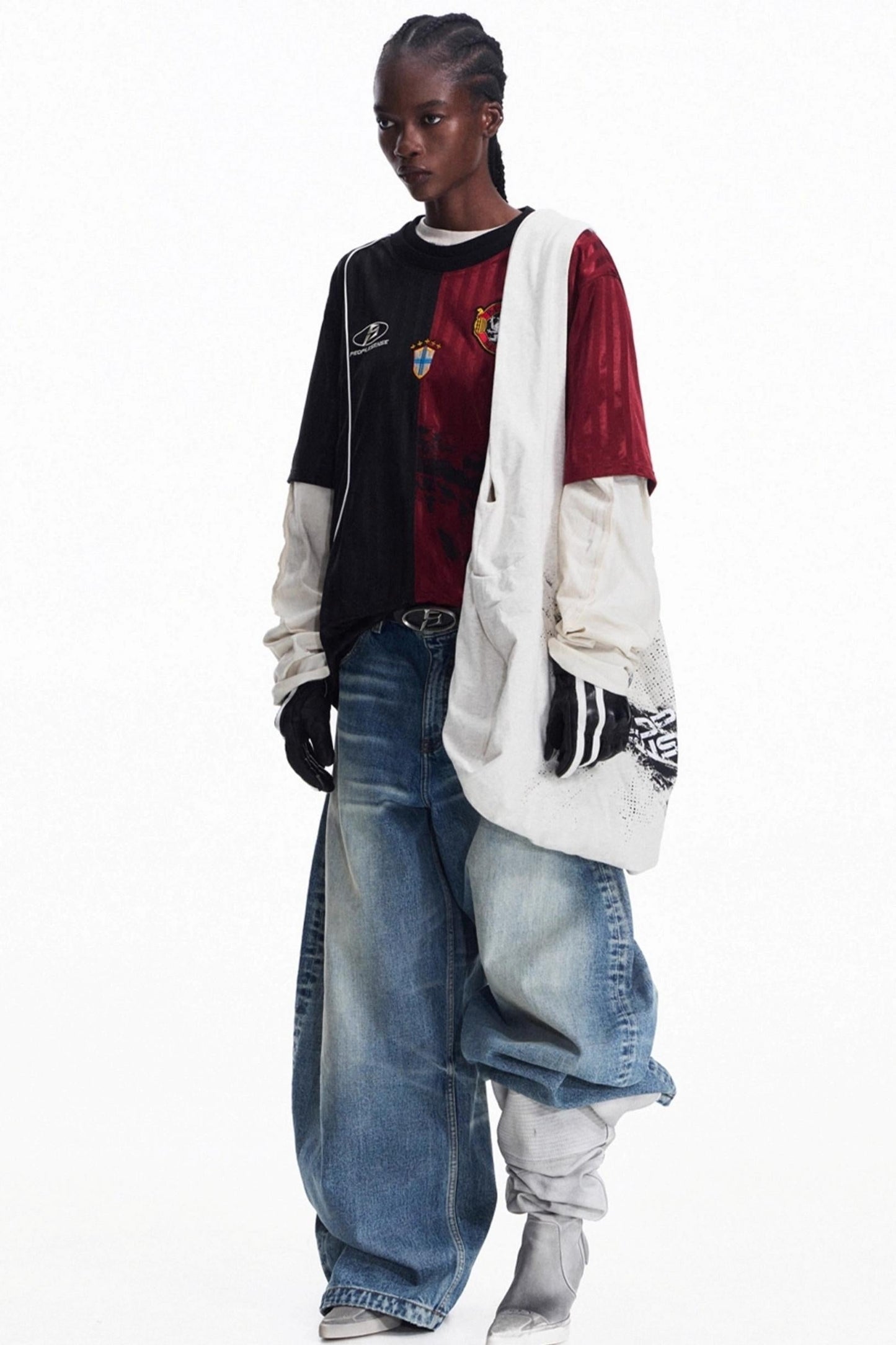 Men's Vintage Crew Neck Jersey Top