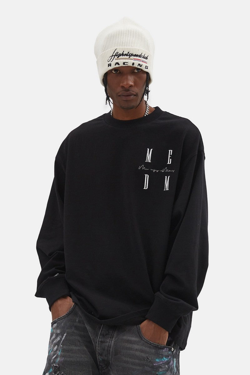 Basic Long Sleeve Tee With Logo