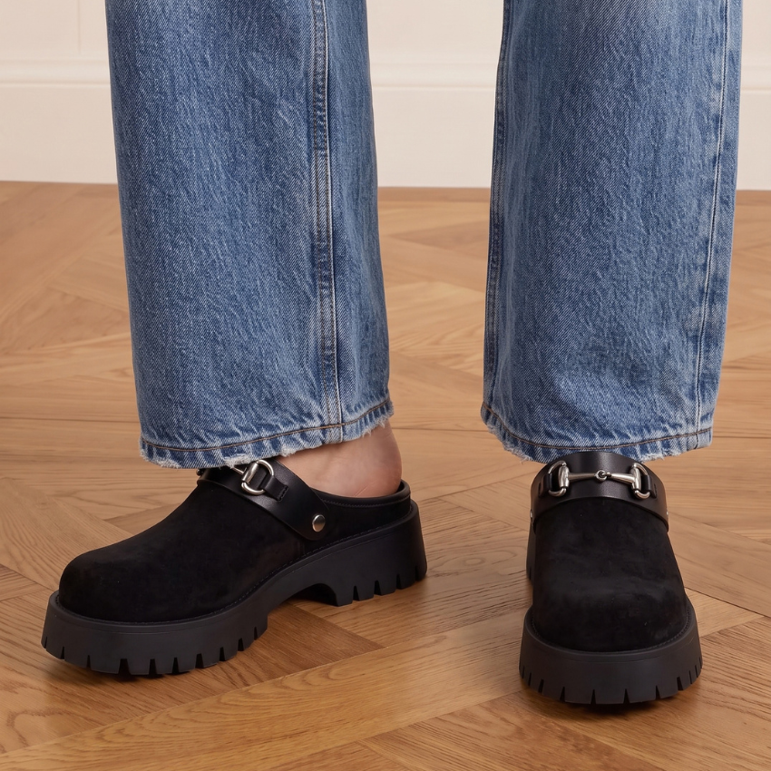 Davos Horsebit Platform Clogs