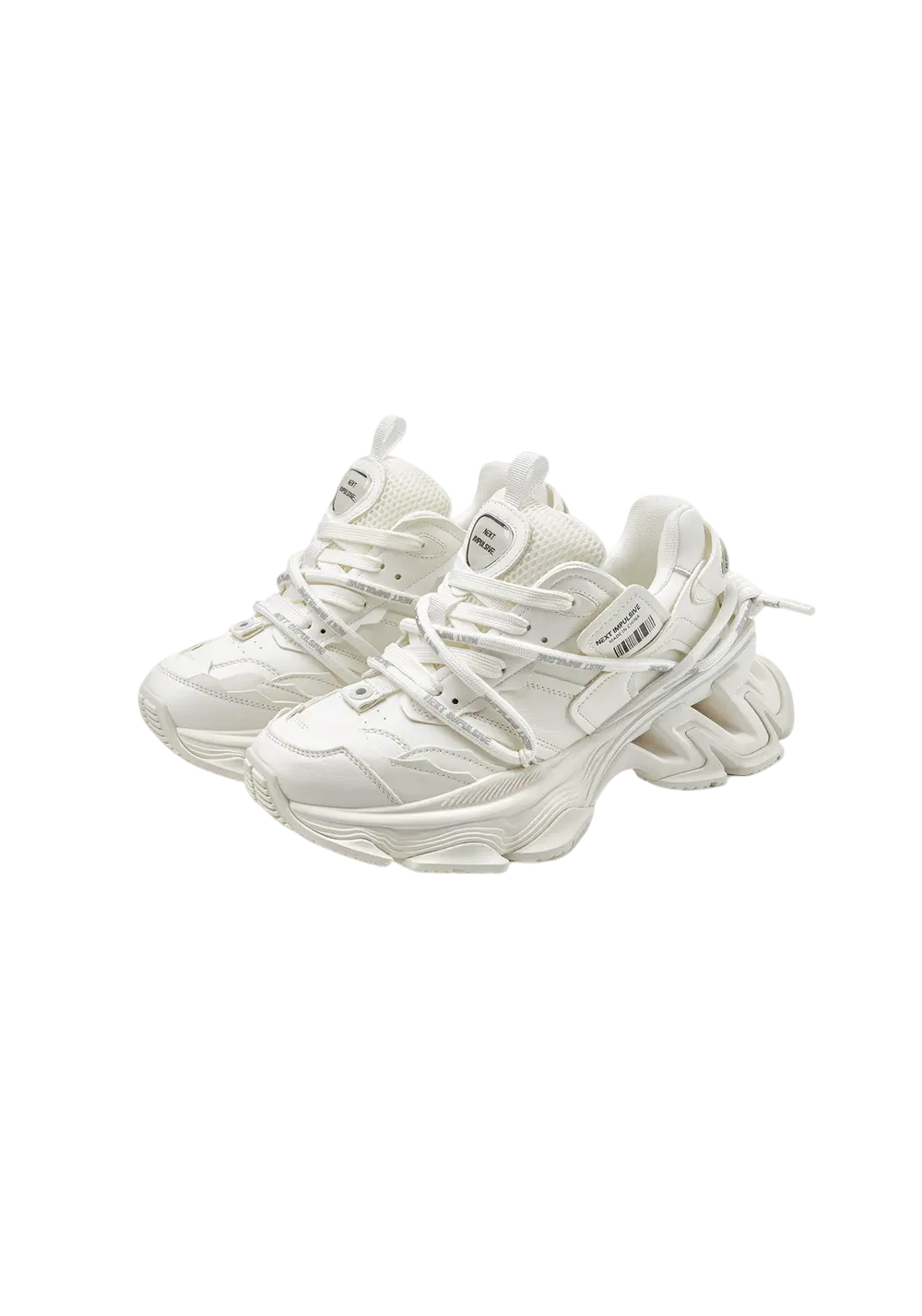 Black Impulse Layered Dad Sneakers - Skipkicks