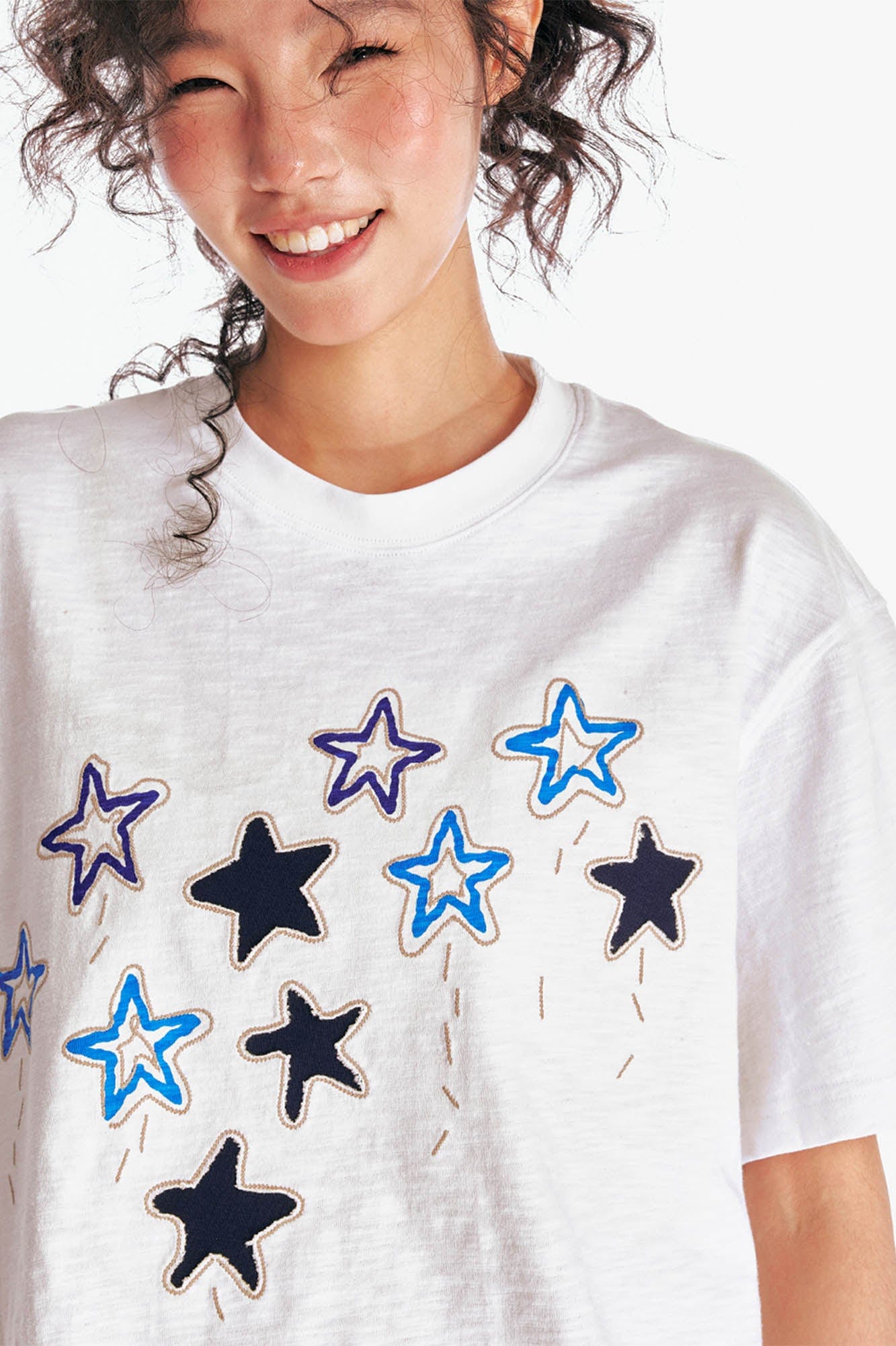 Star Parade Graphic Cotton Tee