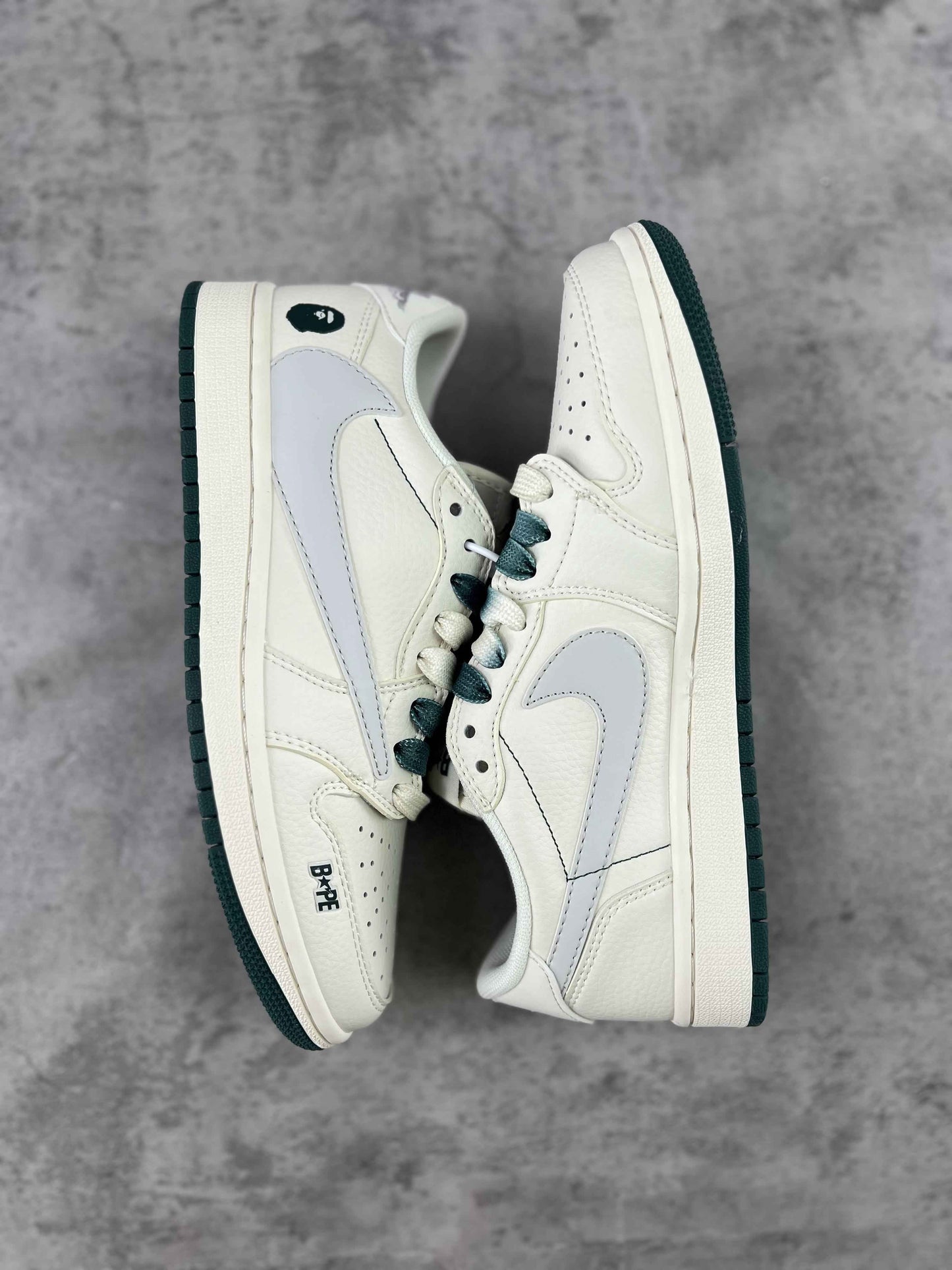 Custom Travis Scott x Air Jordan 1 x Bape XY2688 100 SneakerNational
