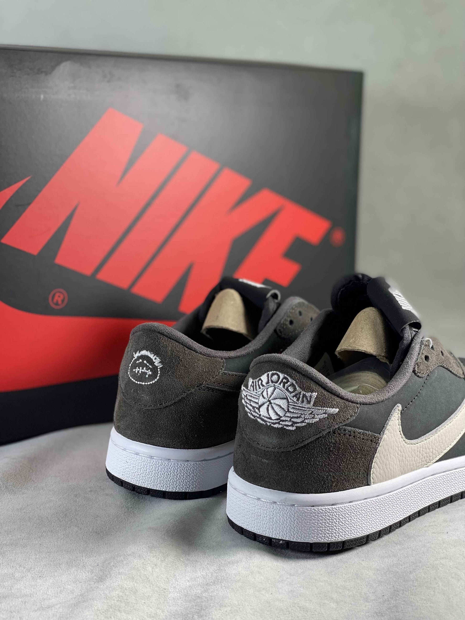 Custom Air Jordan 1 Low Travis Scott x Fragment CQ4277 003 Sneakers