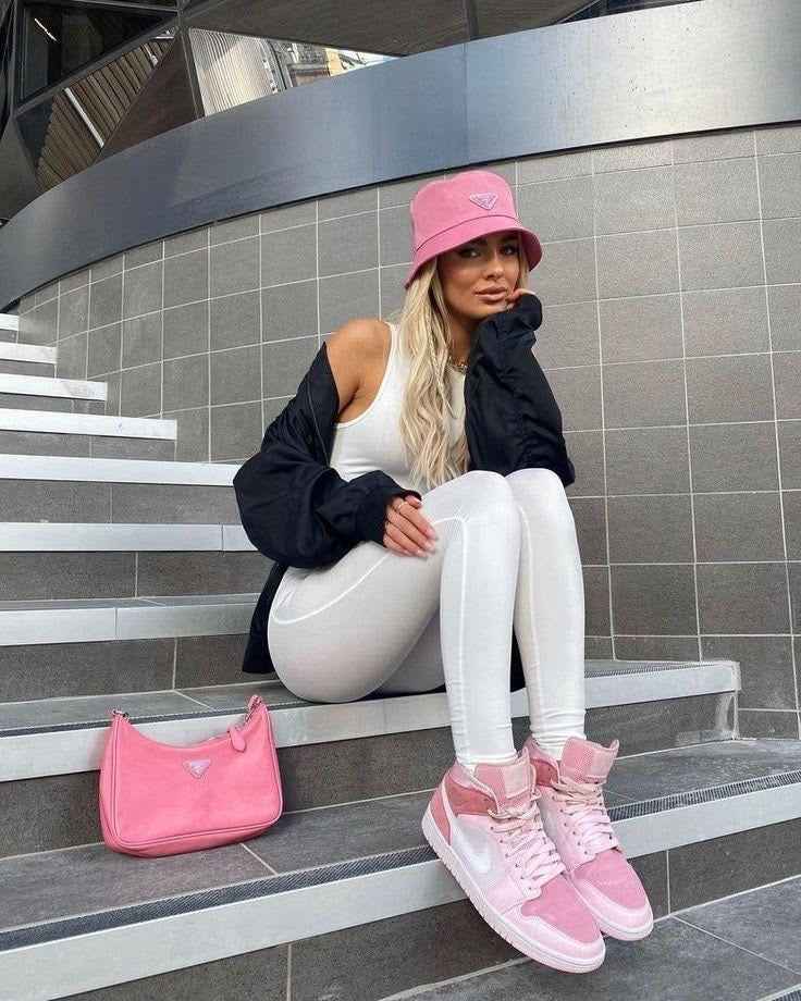 Custom Air Jordan 1 Mid Digital Pink High Q