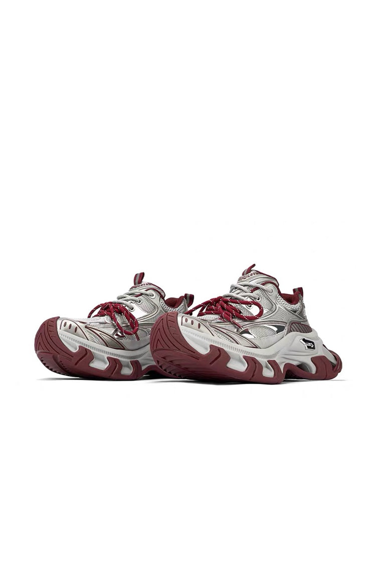 Red Papillon Platform Sneakers