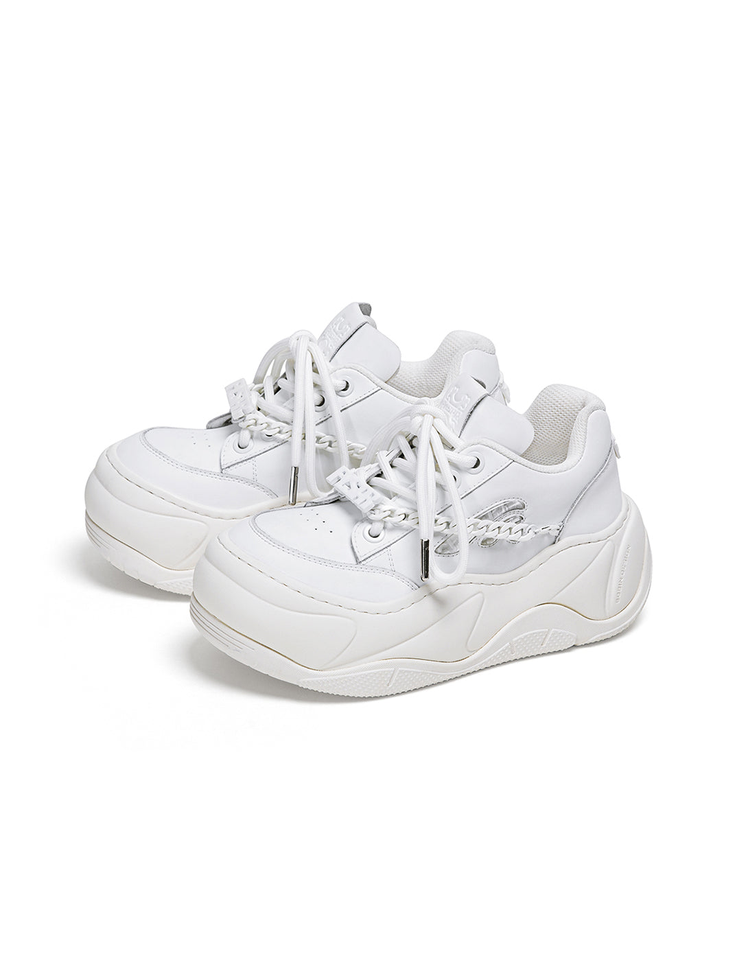 Black WiFi 2.0 Detachable Chain Chunky Sneakers - Skipkicks