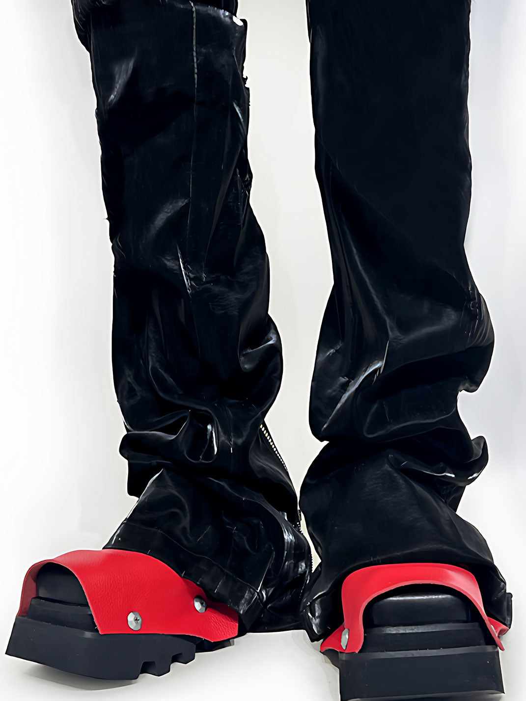 Black Trendy Square-Toe Derby Shoes - Skipkicks
