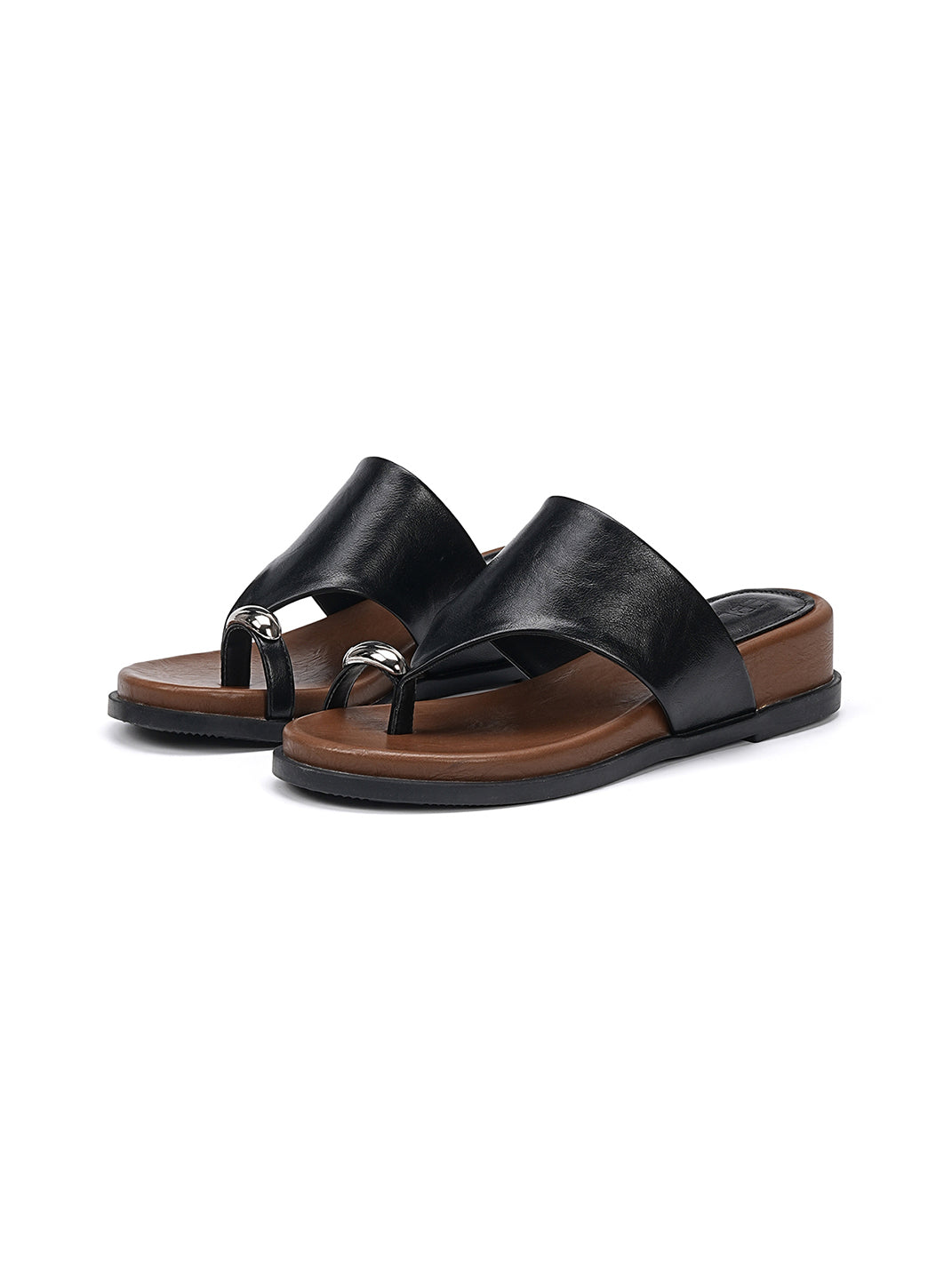 Toe Ring Platform Slide Sandals - Skipkicks