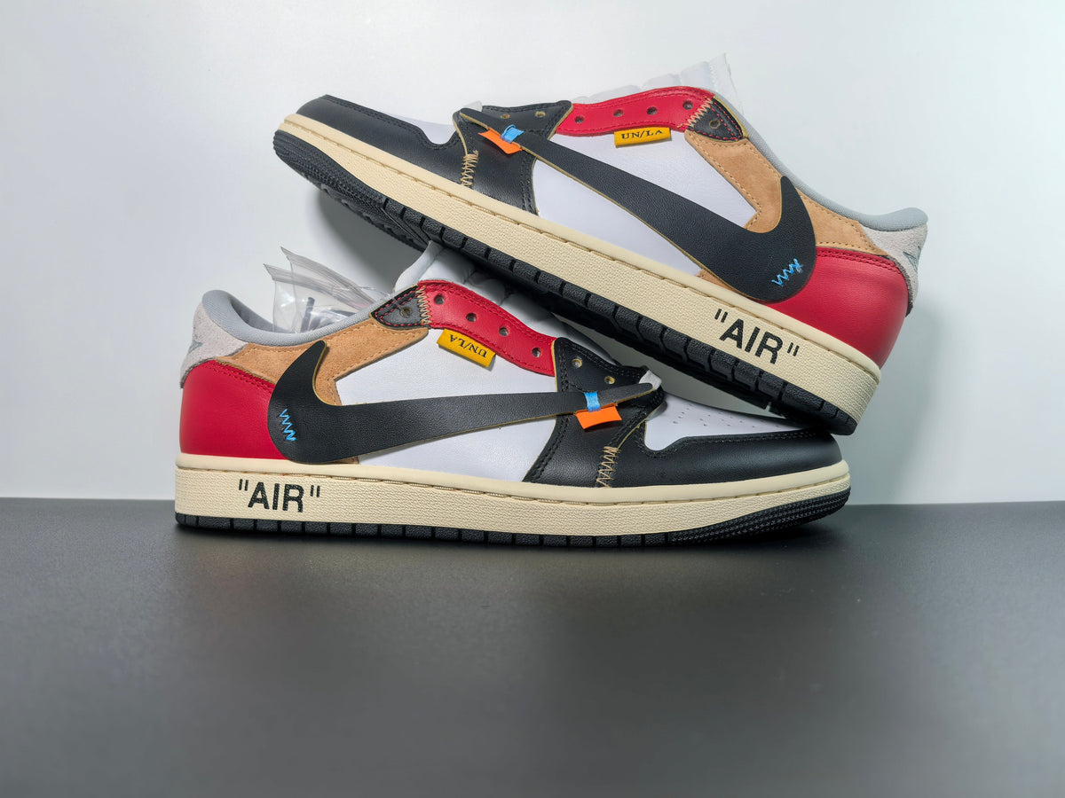 Custom Air Jordan 1 x OFF-White Sneakers - Unique Style and Comfort - Luxuryurbanwear