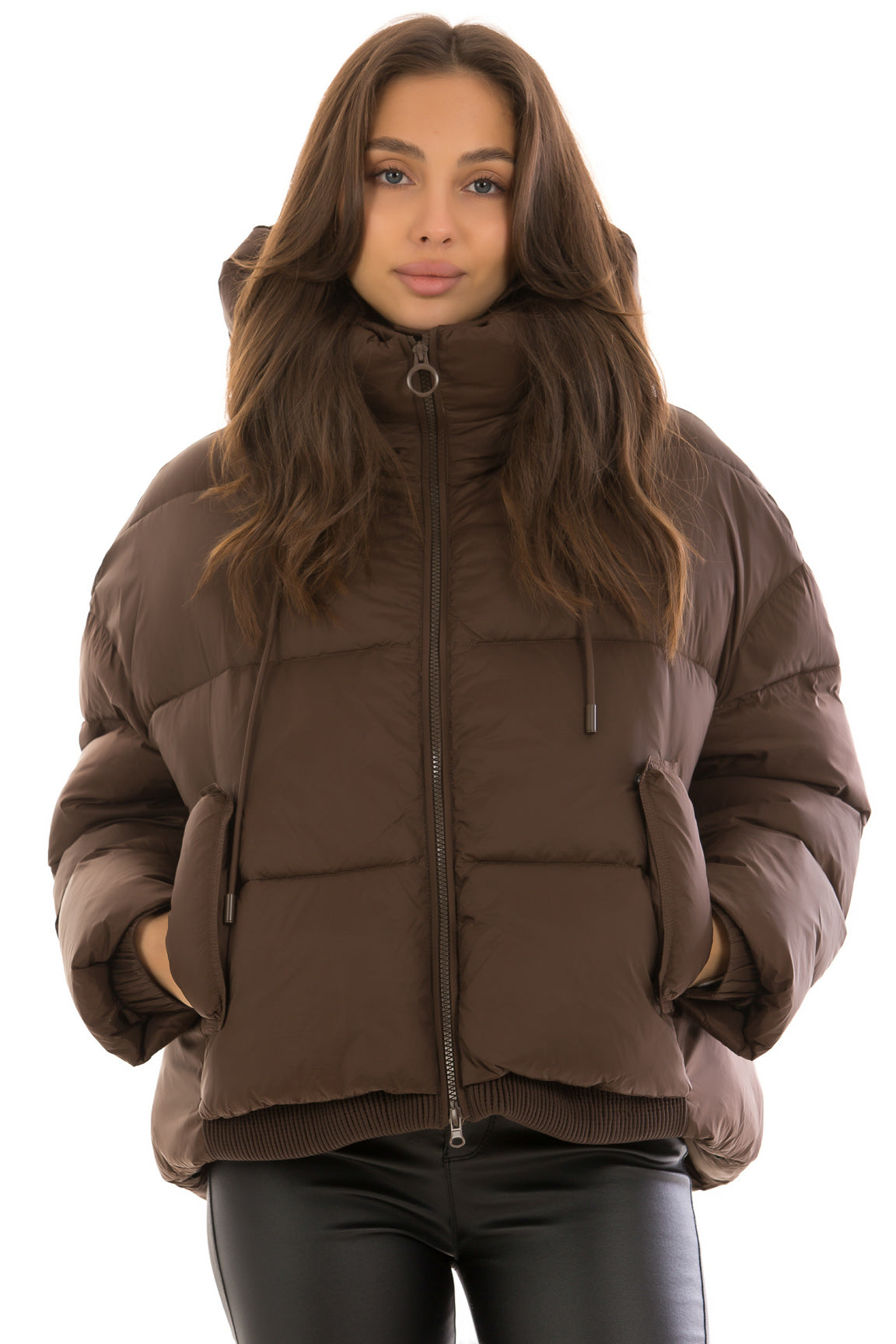 Dark Chocolate Insulated Bio-Down Jacket