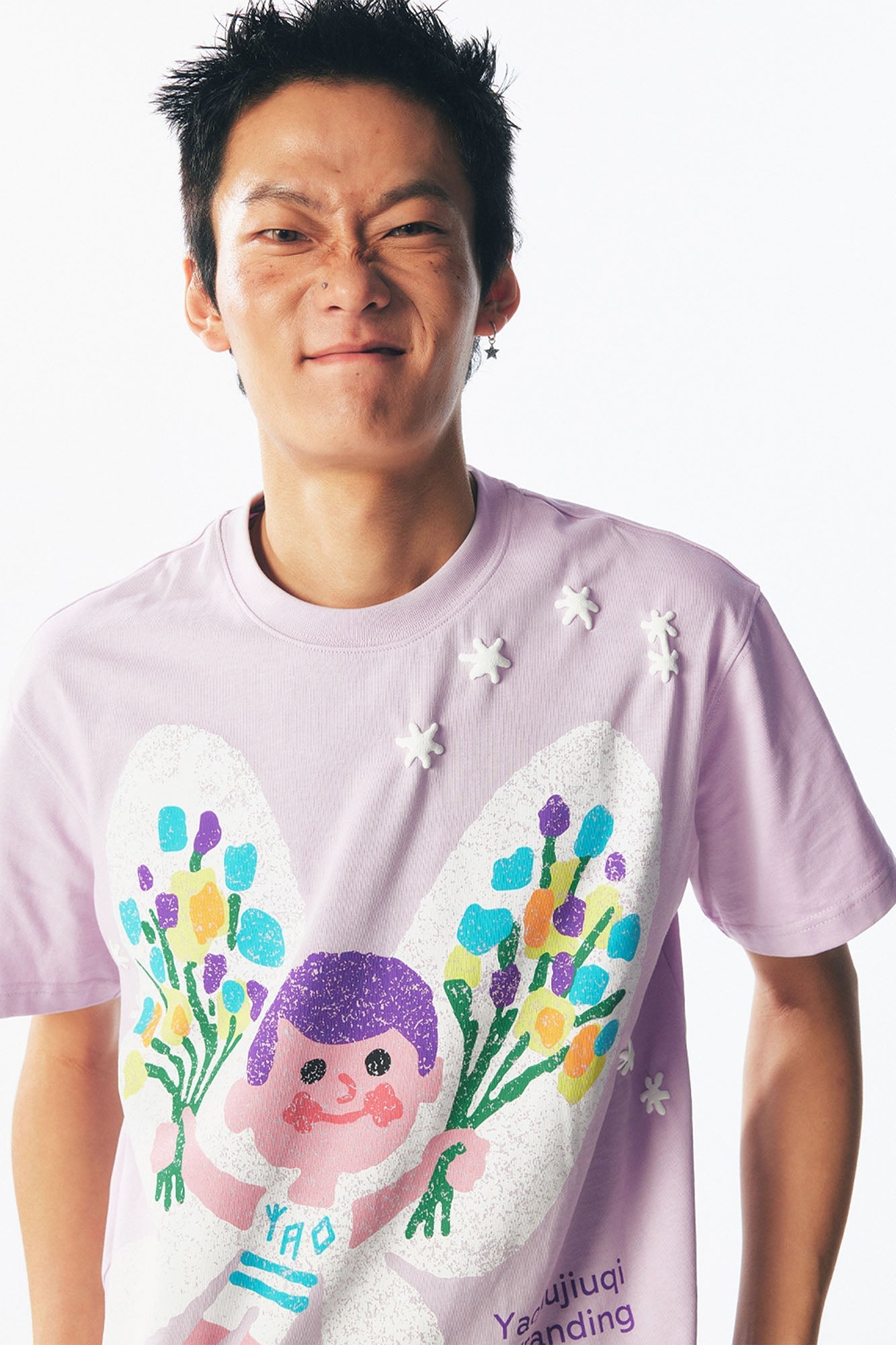 Pastel Butterfly Graphic Cotton Tee