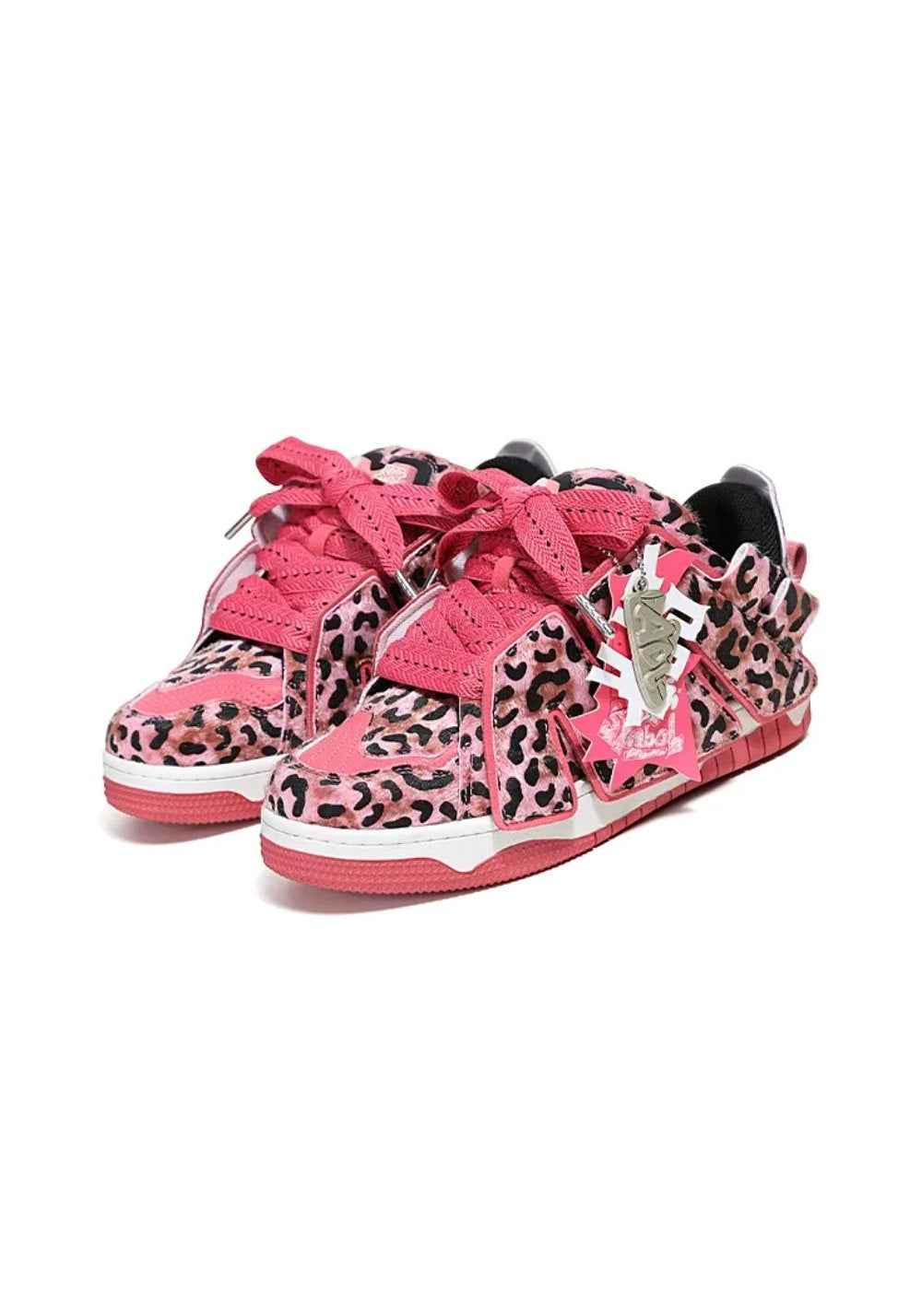 Leopard Low-Top Skate Sneakers