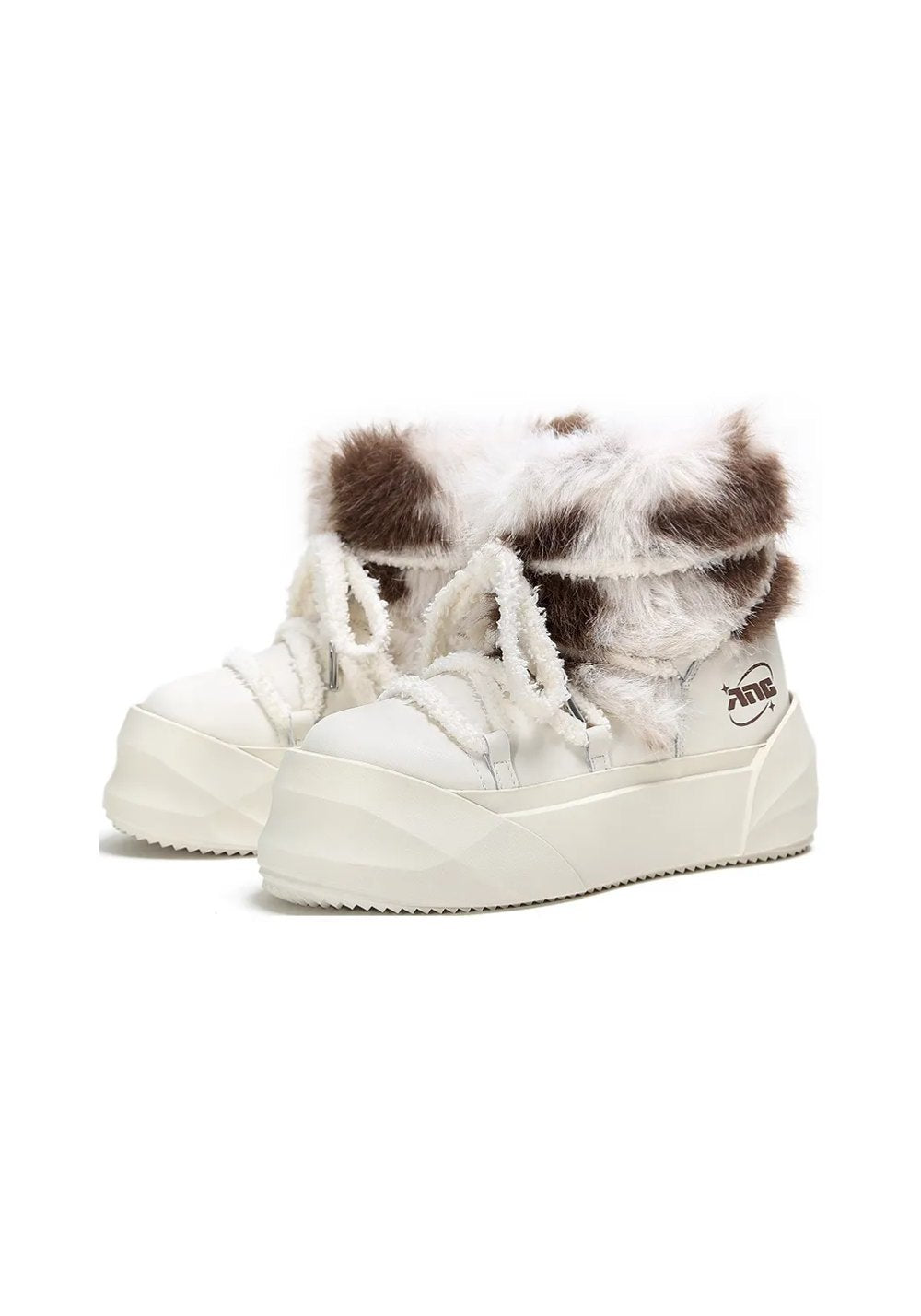 Black Short Insulated Snow Boots
