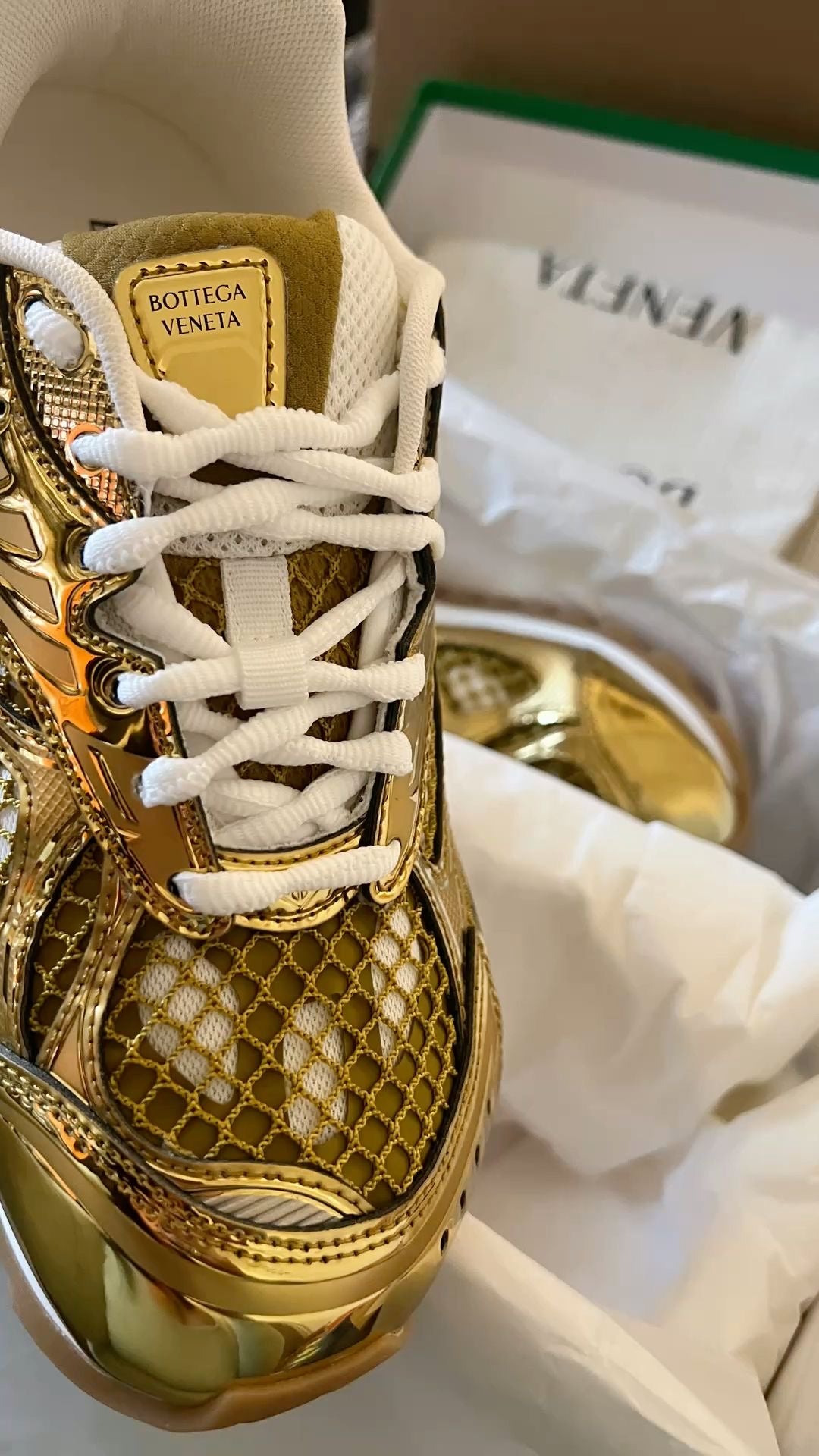 Bottega Veneta Orbit Gold Sneakers: Elevate Your Style and Comfort