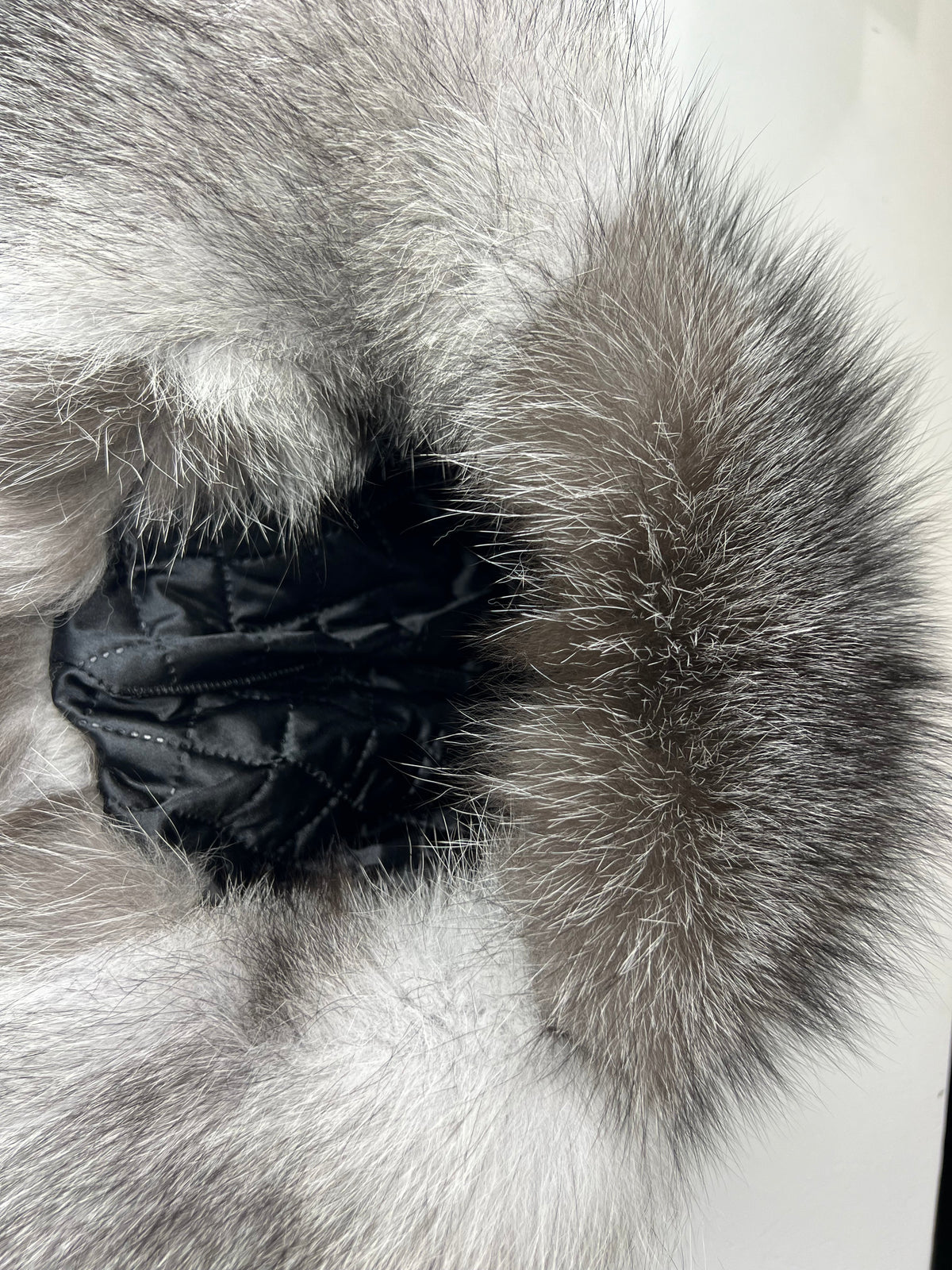 Genuine Silver Fox Fur Genuine Leather Hat