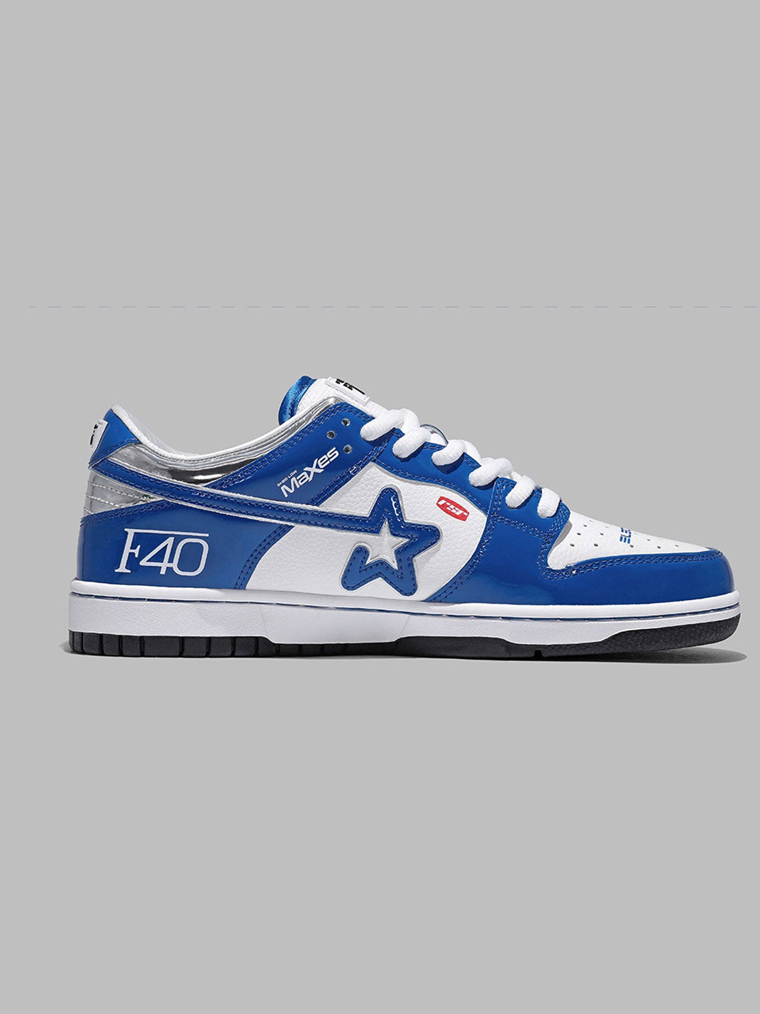 Electric Blue Retro Platform Sneakers - Skipkicks