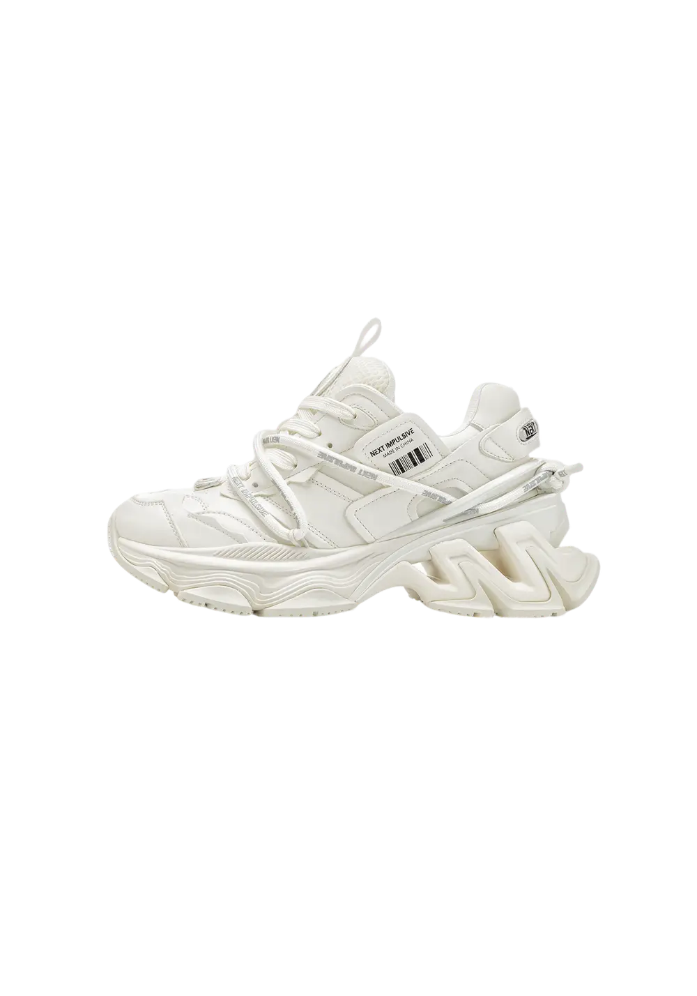Black Impulse Layered Dad Sneakers - Skipkicks