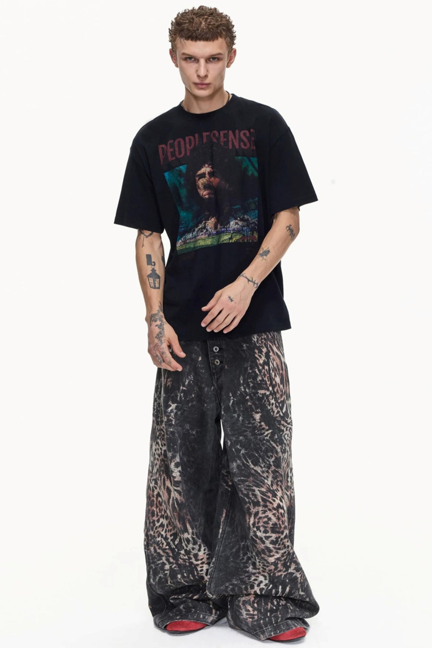 Men's Retro Distressed Cotton Tee