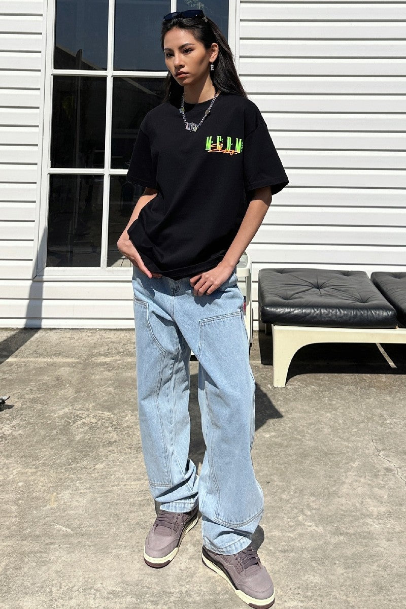 Tee With Logo Print
