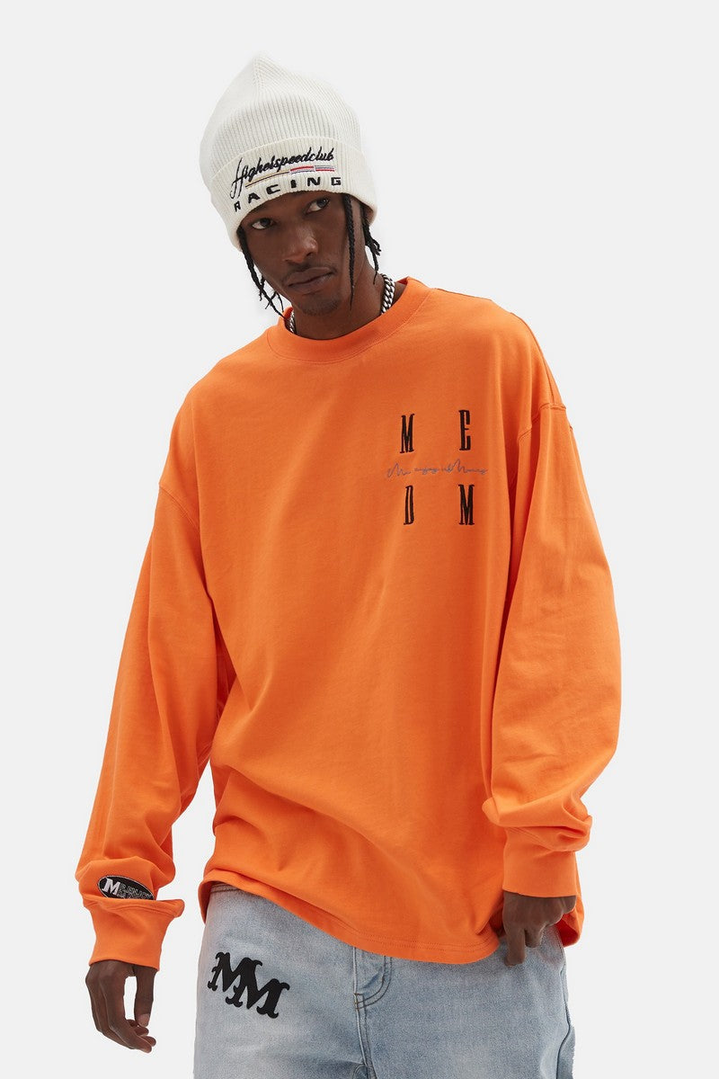 Basic Long Sleeve Tee With Logo