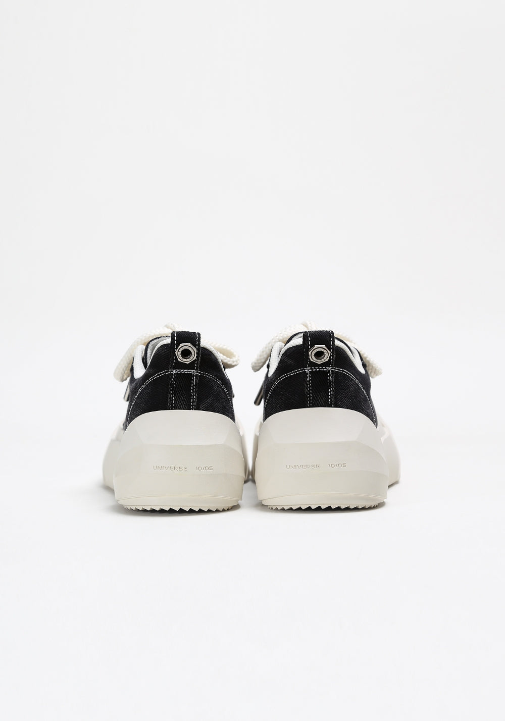 Denim Bare Look Washed Platform Sneakers - Skipkicks