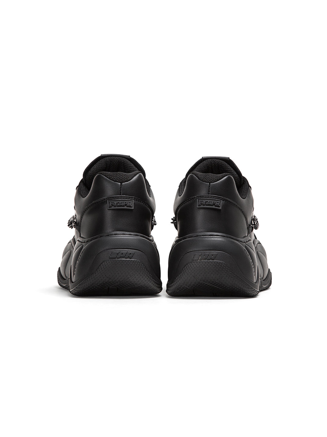 Black WiFi 2.0 Detachable Chain Chunky Sneakers - Skipkicks