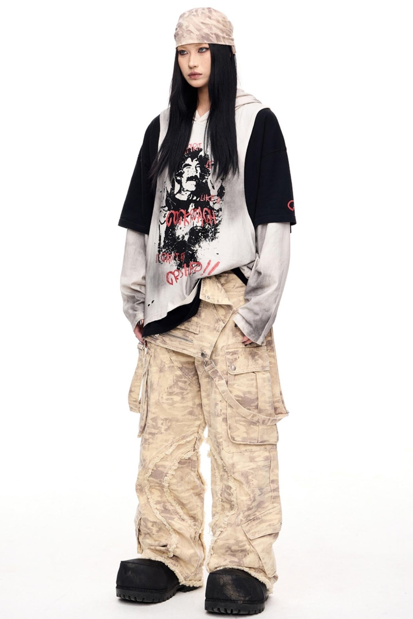 Men's Retro Straight-Leg Cargo Pants for Effortless Style