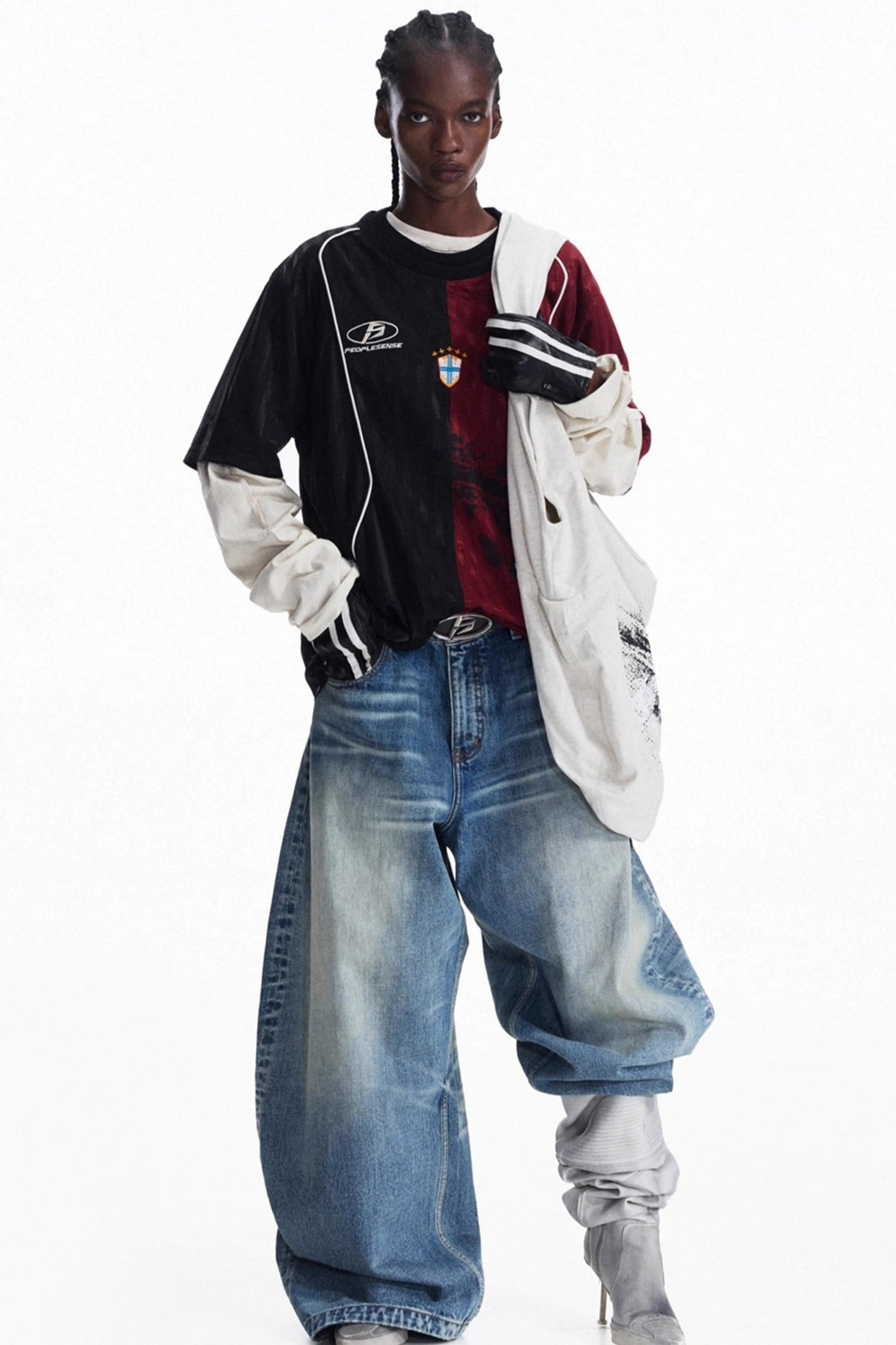 Men's Vintage Crew Neck Jersey Top