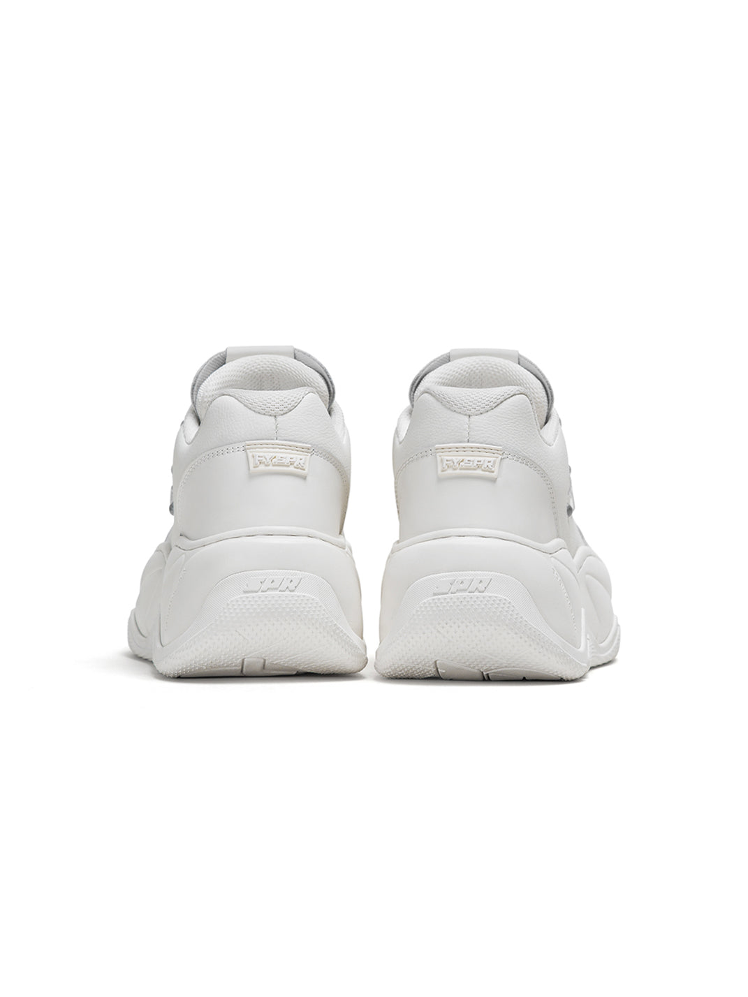 White WiFi 2.0 Wave Leather Platform Sneakers - Skipkicks